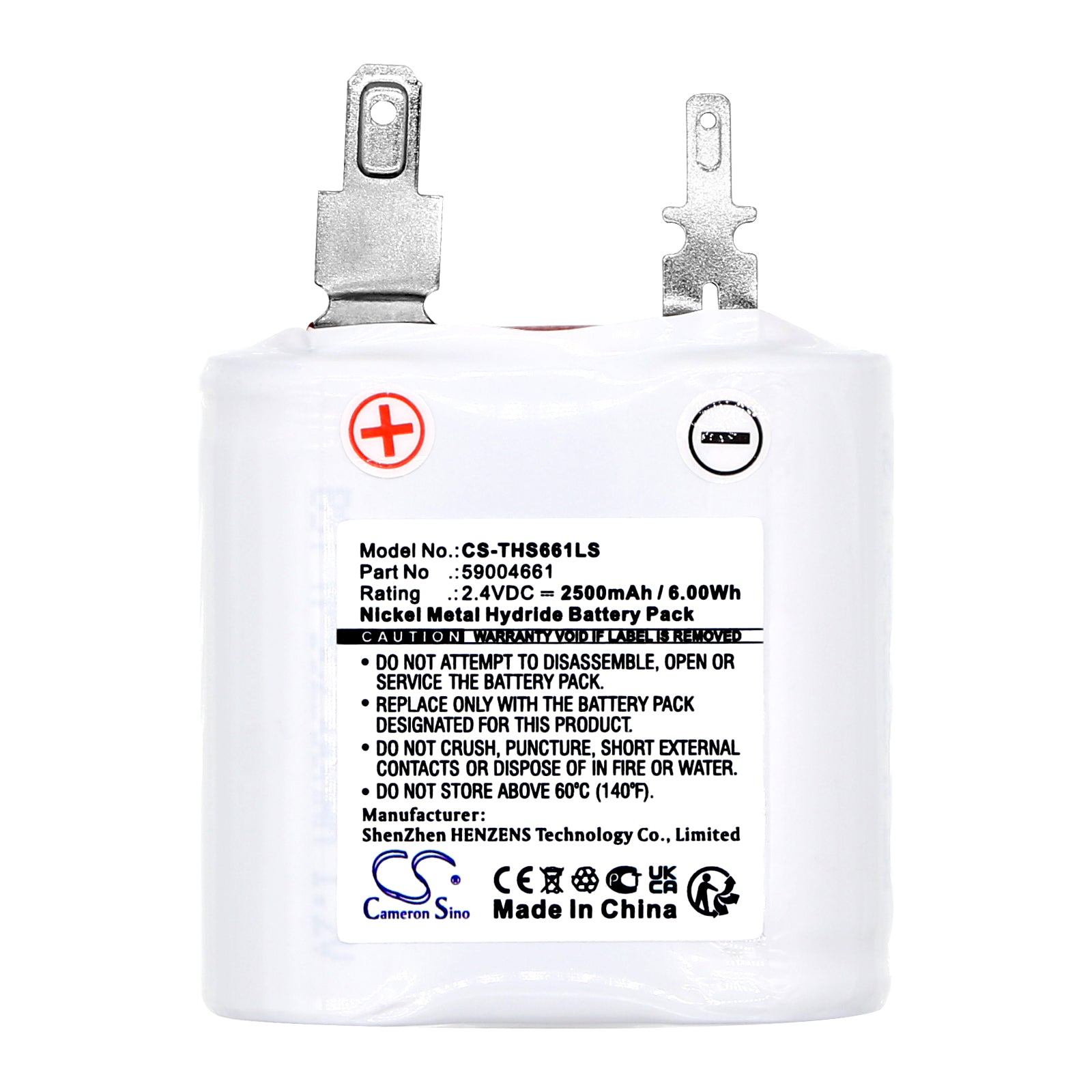Ni-MH, Emergency Lighting Battery fits Thorn Voyager Star Cs 2 Sbs, 2.4V, 2500mAh Emergency Lighting Cameron Sino Technology Limited