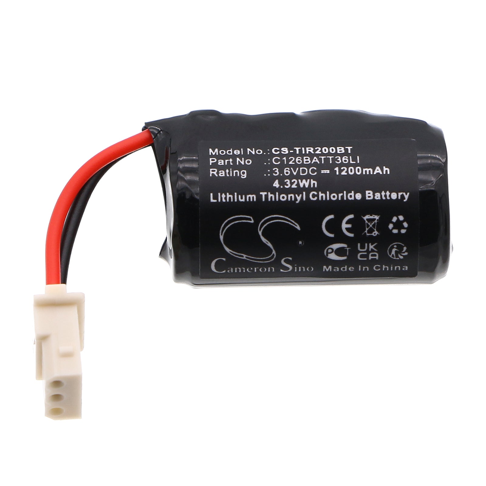 Technoalarm IR200 Battery 3.6V 1200mAh LiSOCl2 Alarm System Cameron Sino Technology Limited