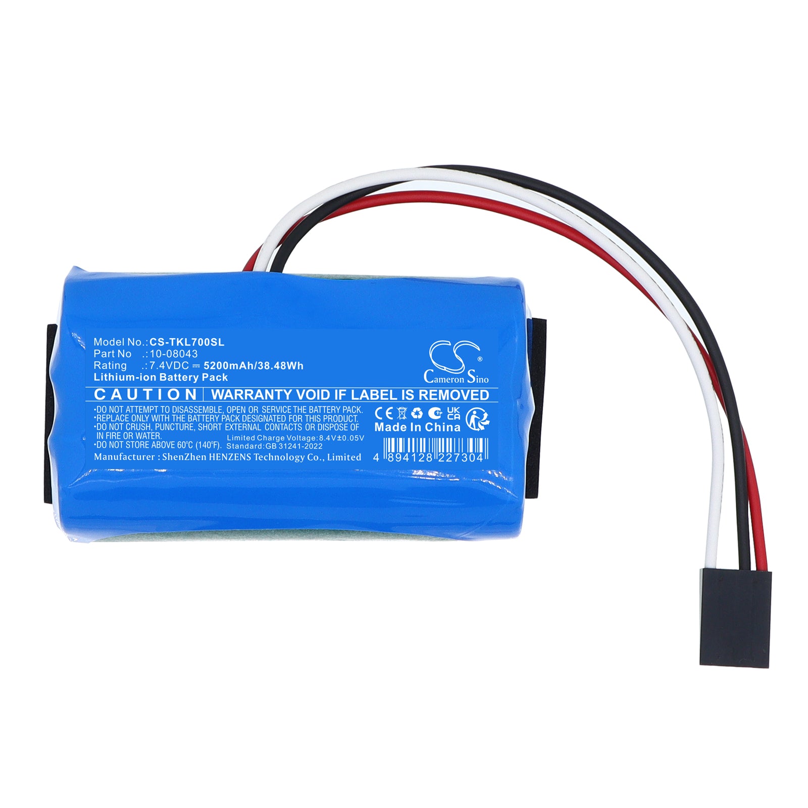 7.4V, Li-ion, 5200mAh, Battery fits Theis TKL-7, 38.48Wh Equipment, Survey, Test Cameron Sino Technology Limited