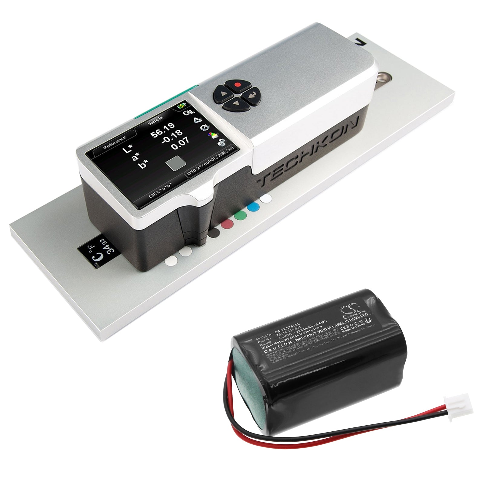 Ni-MH, Equipment, Survey, Test Battery fits Techkon Spectrodens Spectroplate, 4.8V, 2000mAh Equipment, Survey, Test Cameron Sino Technology Limited