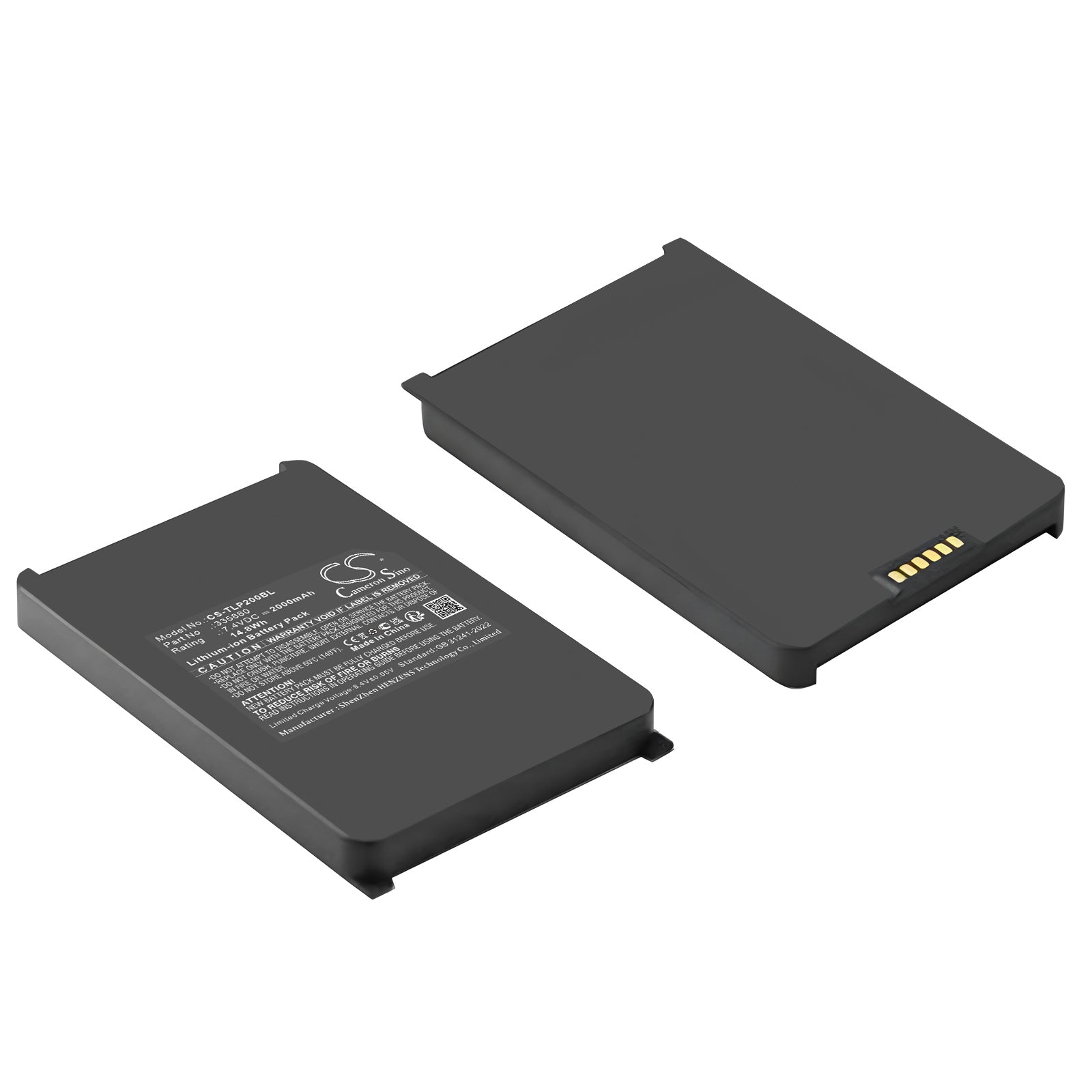 7.4V, Li-ion, 2000mAh, Battery fits Tactilion P2000L, 14.8Wh Payment Terminal Cameron Sino Technology Limited