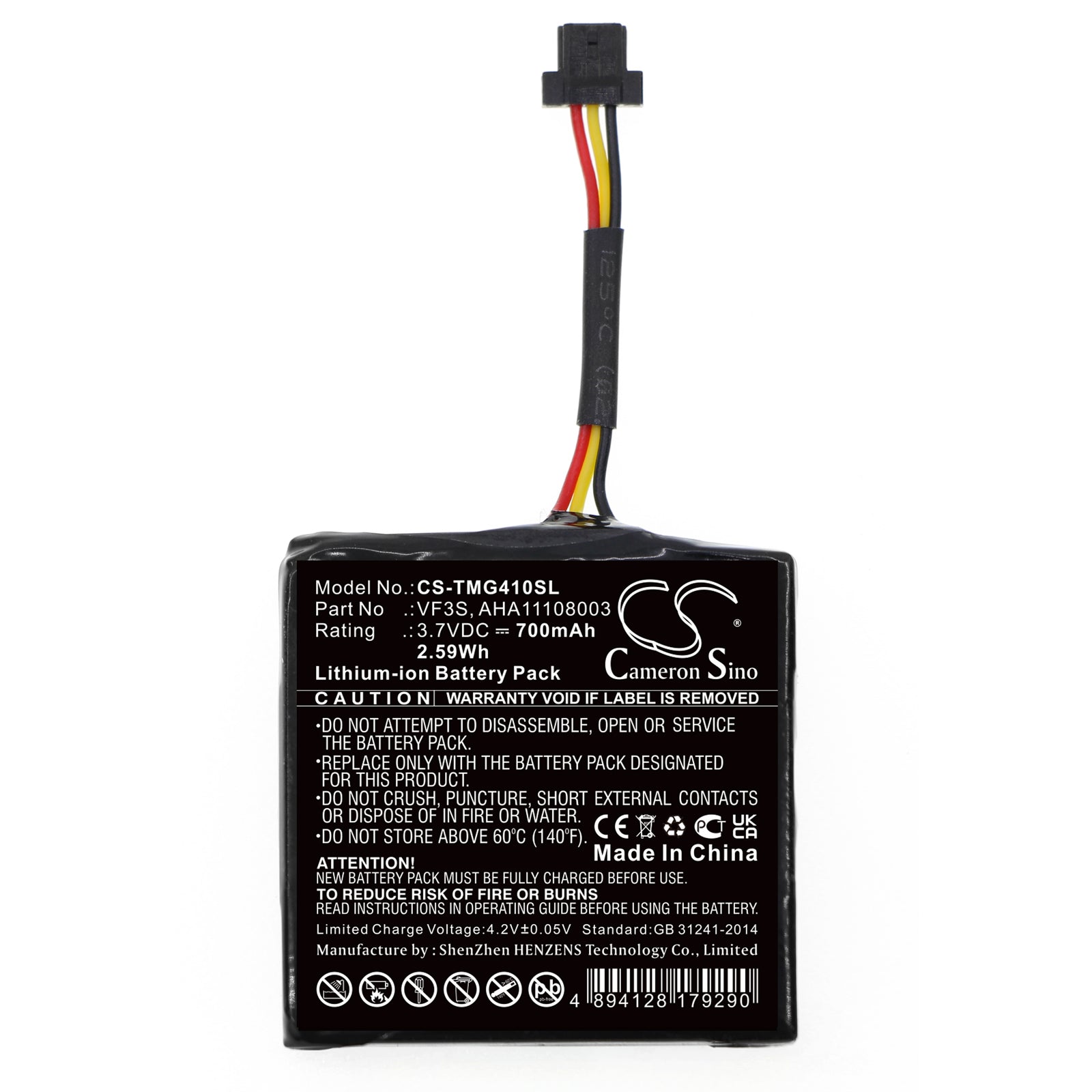 Li-ion, GPS, Navigator Battery fits Tomtom Star 40, Star 40 Euro, 3.7V, 700mAh GPS, Navigator Cameron Sino Technology Limited