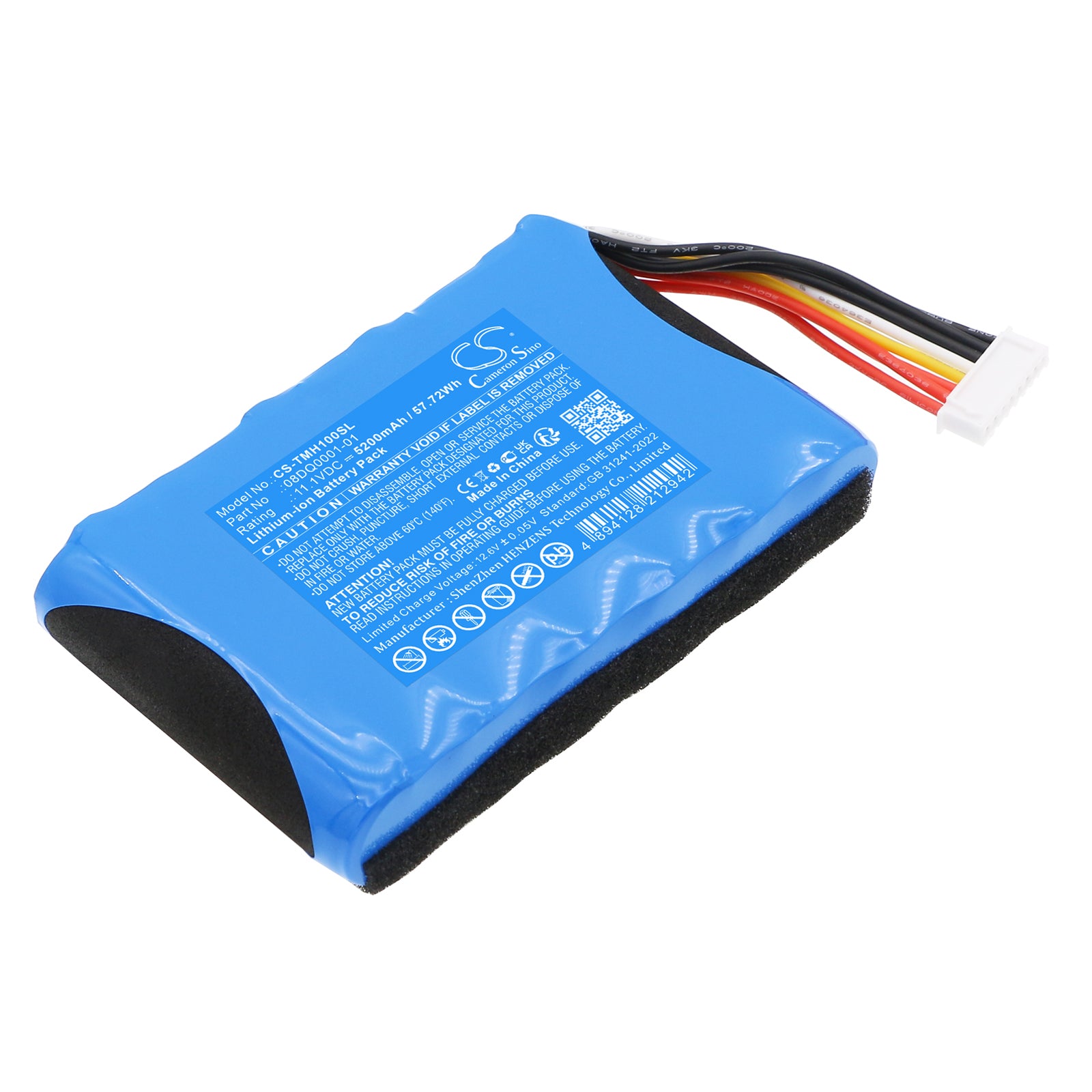 11.1V, Li-ion, 5200mAh, Battery fits Teufel MOTIV HOME, 57.72Wh Speaker Cameron Sino Technology Limited