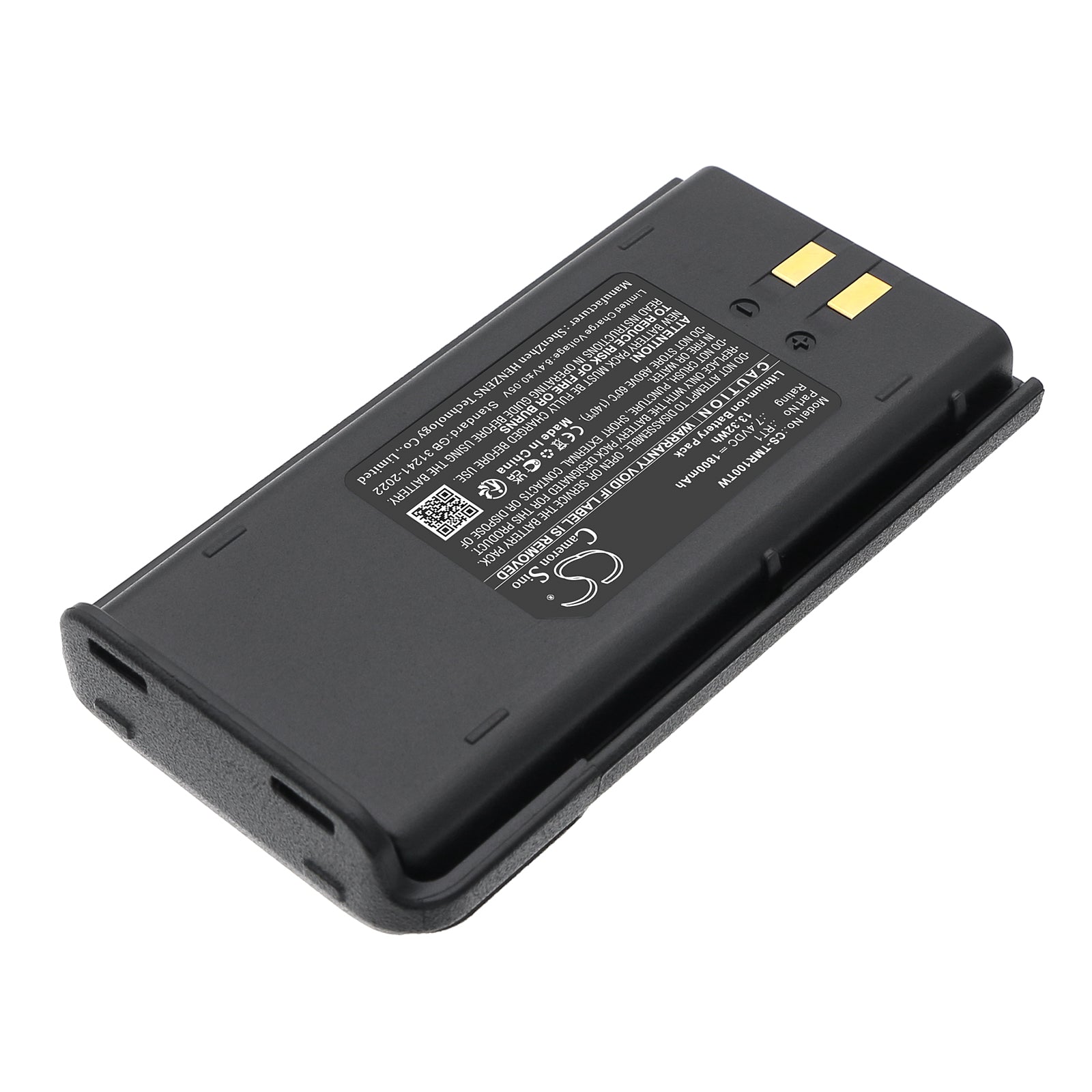 7.4V, Li-ion, 1800mAh, Battery fits Tytera TC-3000A | Retevis RT1, 13.32Wh Two-Way Radio Cameron Sino Technology Limited