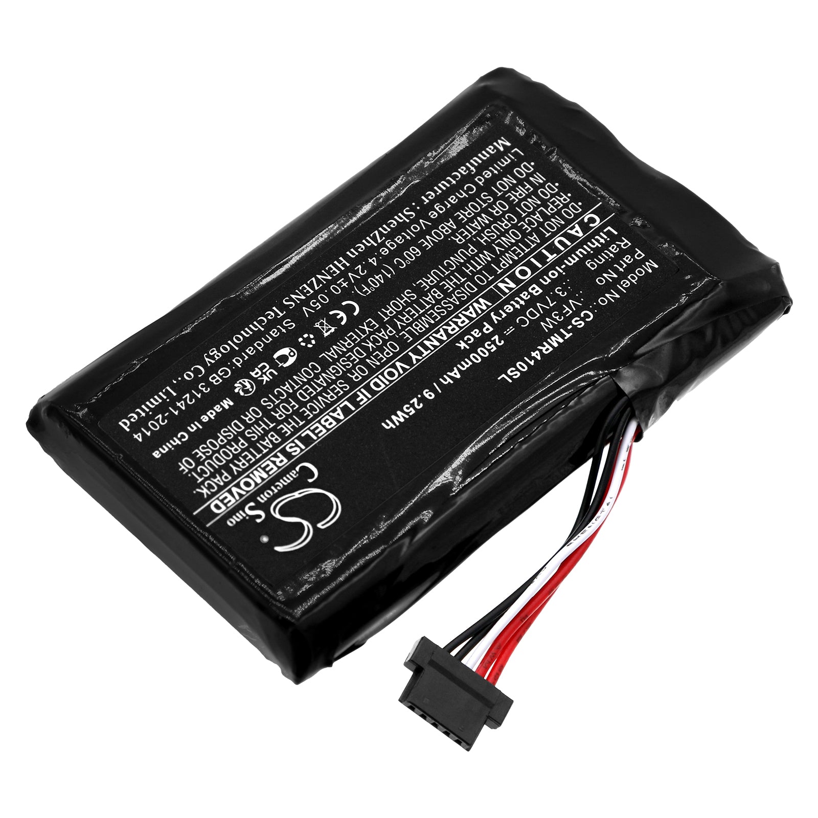 Li-ion, GPS, Navigator Battery fits Tomtom 4ge40, Great Rides Edition, 3.7V, 2500mAh GPS, Navigator Cameron Sino Technology Limited