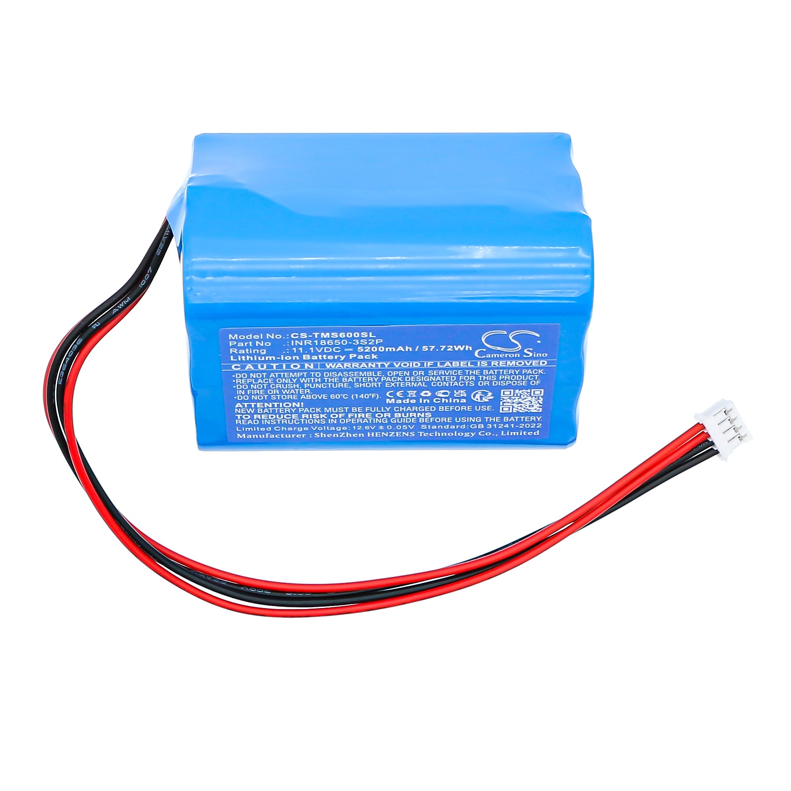 11.1V, Li-ion, 5200mAh, Battery fits Tronsmart Element T6 Max, 57.72Wh Speaker Cameron Sino Technology Limited