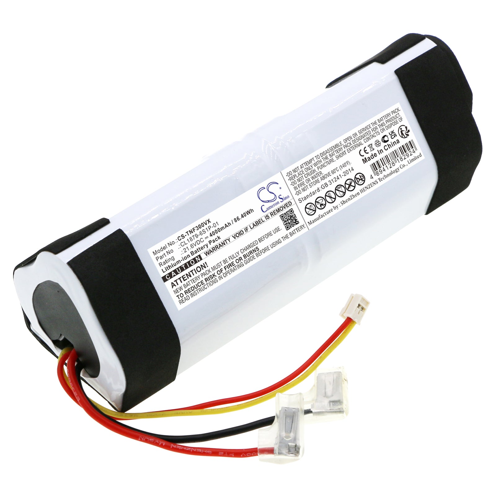 Li-ion, Vacuum Battery fits Tineco Floor 2.0slim, Floor One 1.0, 21.6V, 4000mAh Vacuum Cameron Sino Technology Limited