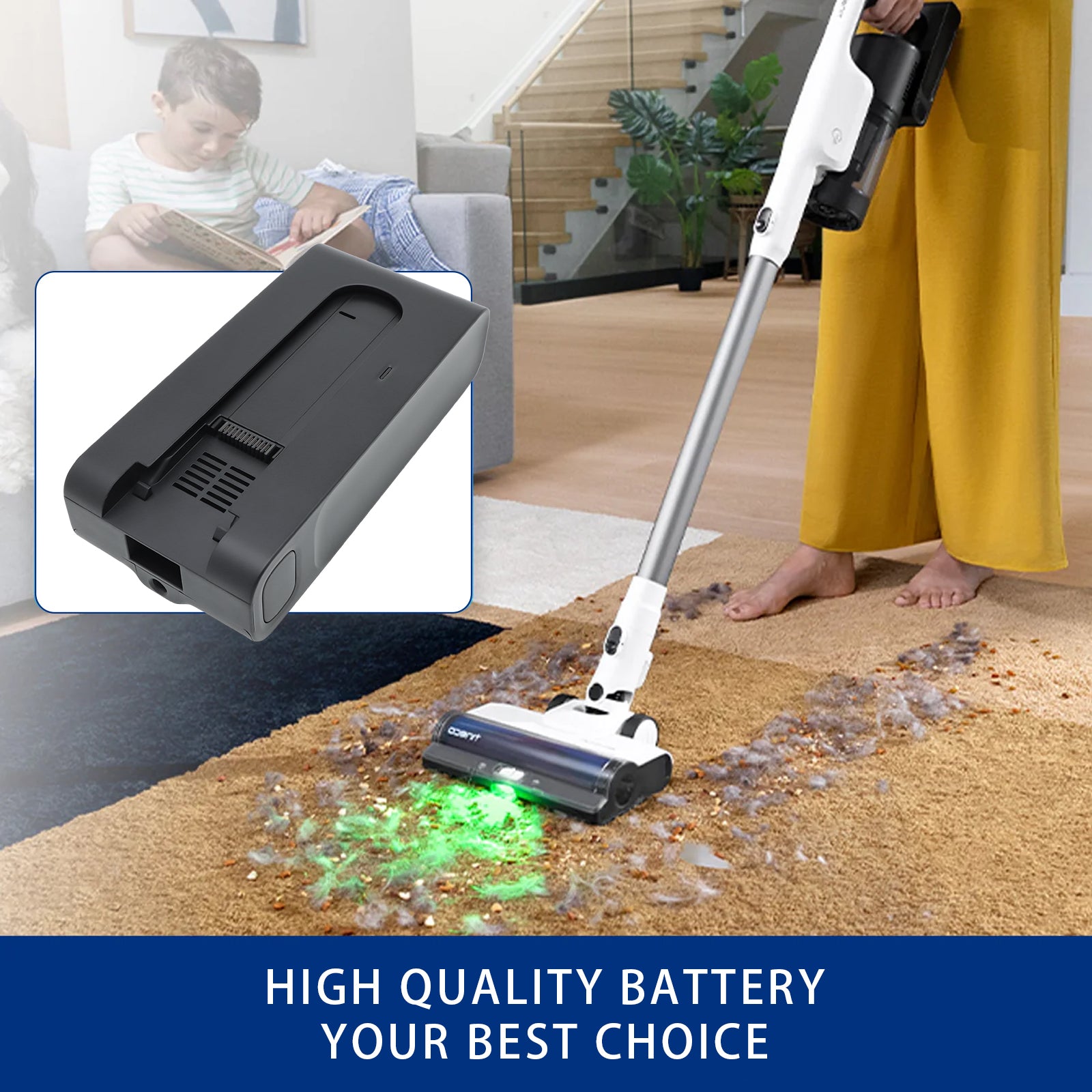 25.2V, Li-ion, 3900mAh, Battery fits Tineco Pure One Station 5 Pro Go, 98.28Wh Vacuum Cameron Sino Technology Limited