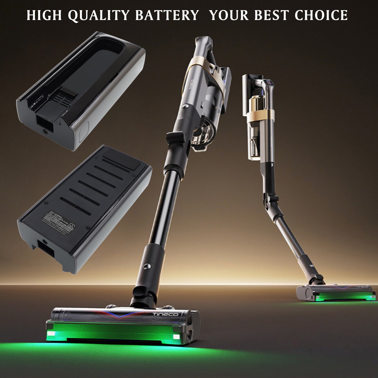 25.2V, Li-ion, 3800mAh, Battery fits Tineco Pure One A90S, Pure One A90S Cordless Stick Vacuum Cleaner, 95.76Wh Vacuum Cameron Sino Technology Limited