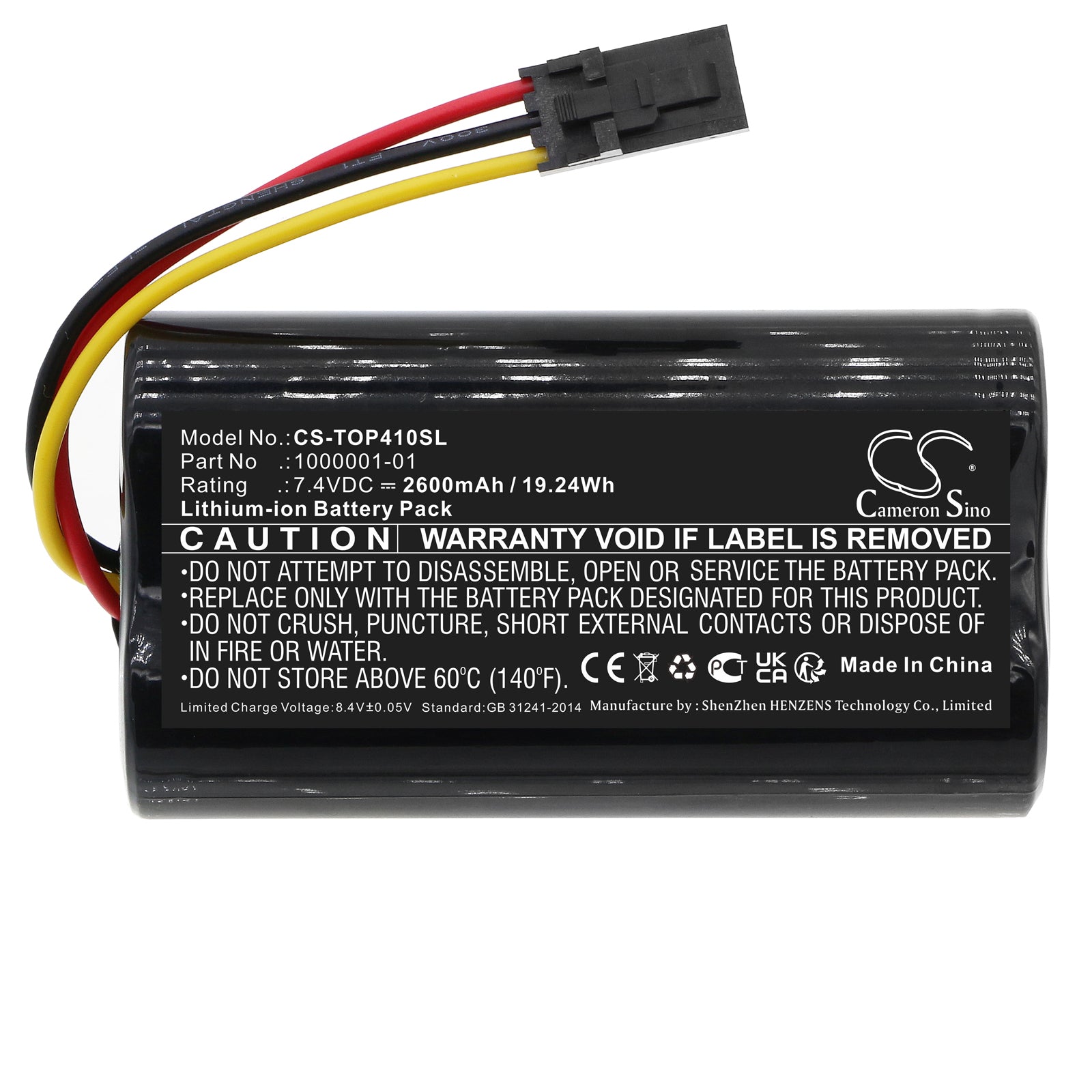 Li-ion, Equipment, Survey, Test Battery fits Topcon Hiper Gps Sr, Sr Gps, 7.4V, 2600mAh Equipment, Survey, Test Cameron Sino Technology Limited