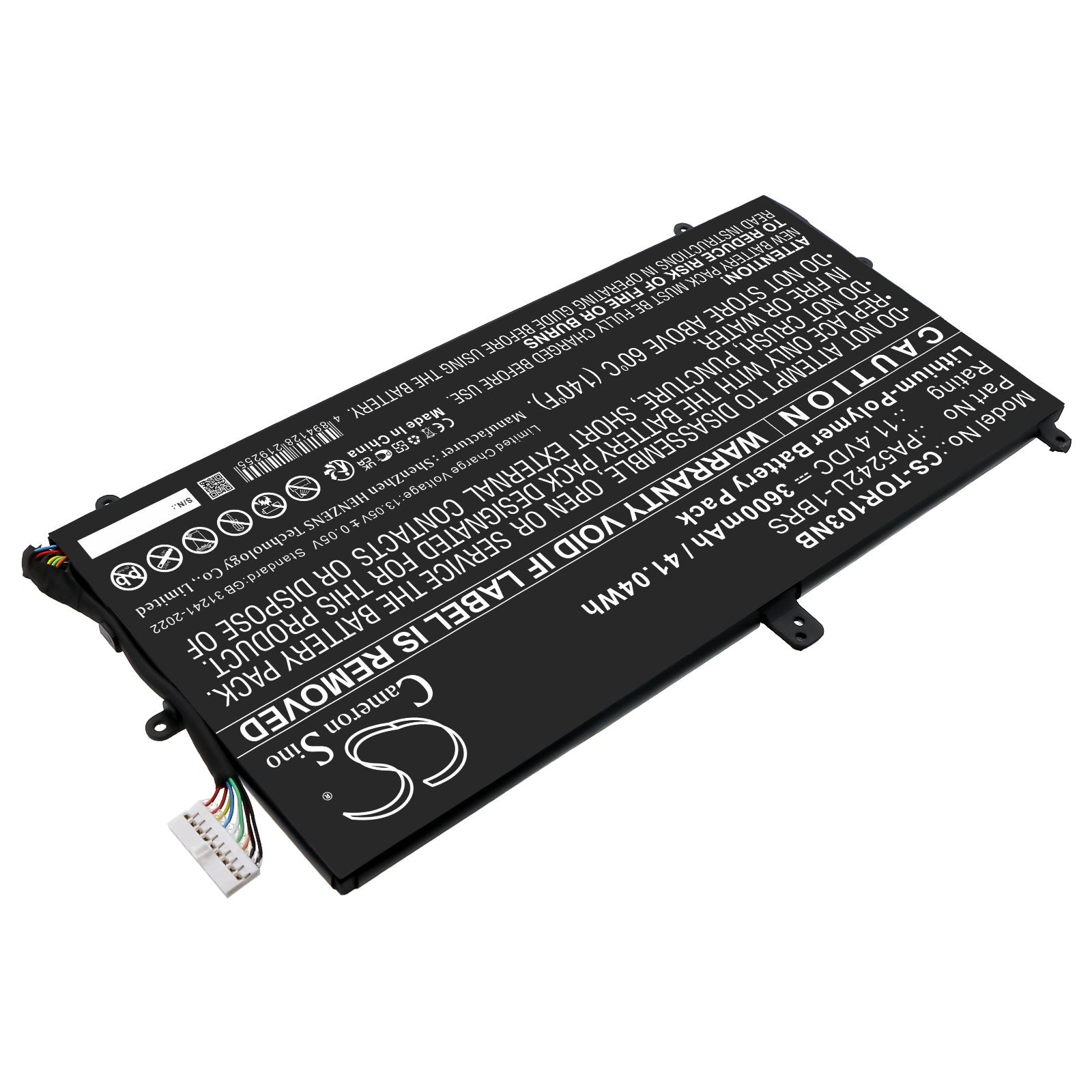 11.4V, Li-Polymer, 3600mAh, Battery fits Toshiba Satellite P20W-C, Satellite Radius 12 P20W-C, 41.04Wh Notebook, Laptop Cameron Sino Technology Limited