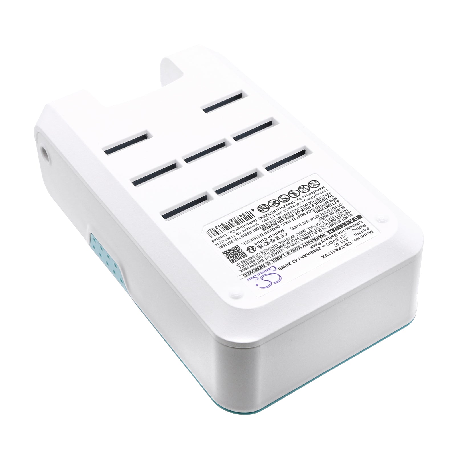 Li-ion, Vacuum Battery fits Tineco A11 Hero, A11 Hero Ex, 21.6V, 2000mAh CS-TPA117VX Vacuum Cameron Sino Technology Limited