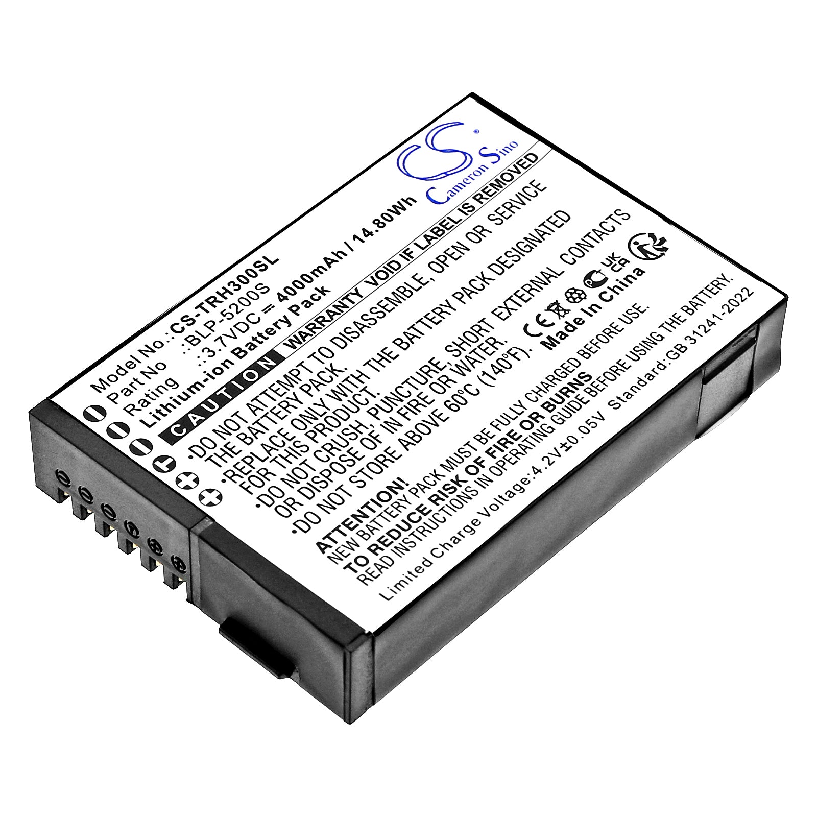 3.7V, Li-ion, 4000mAh, Battery fits Hi-Target ihand 30 data controller, 14.8Wh Equipment, Survey, Test Cameron Sino Technology Limited