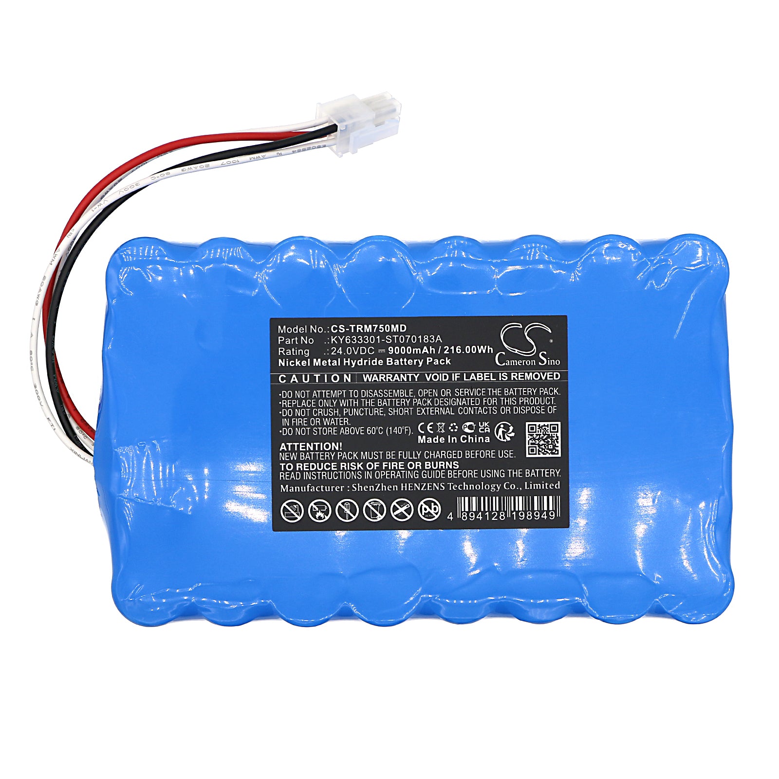 Ni-MH, Medical Battery fits Air Liquide Monnal T75, Taema Air Liquide Monnal T75, 24.0V, 9000mAh Medical Cameron Sino Technology Limited