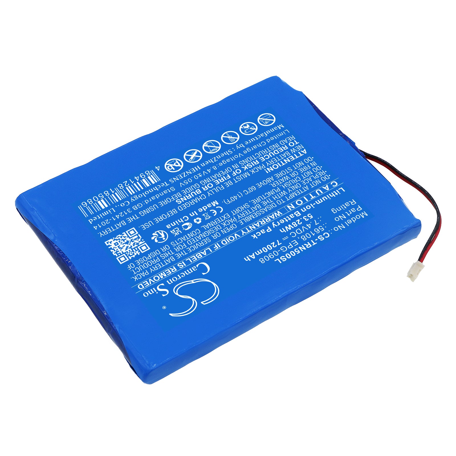 Li-ion, Equipment, Survey, Test Battery fits Trimble 67668-20, Gps Net R5, 7.4V, 7200mAh Equipment, Survey, Test Cameron Sino Technology Limited