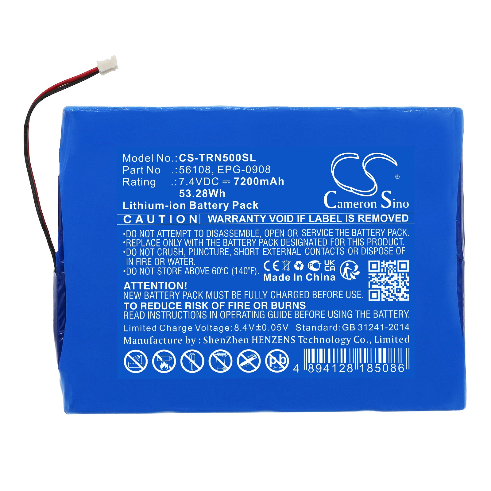 Li-ion, Equipment, Survey, Test Battery fits Trimble 67668-20, Gps Net R5, 7.4V, 7200mAh Equipment, Survey, Test Cameron Sino Technology Limited