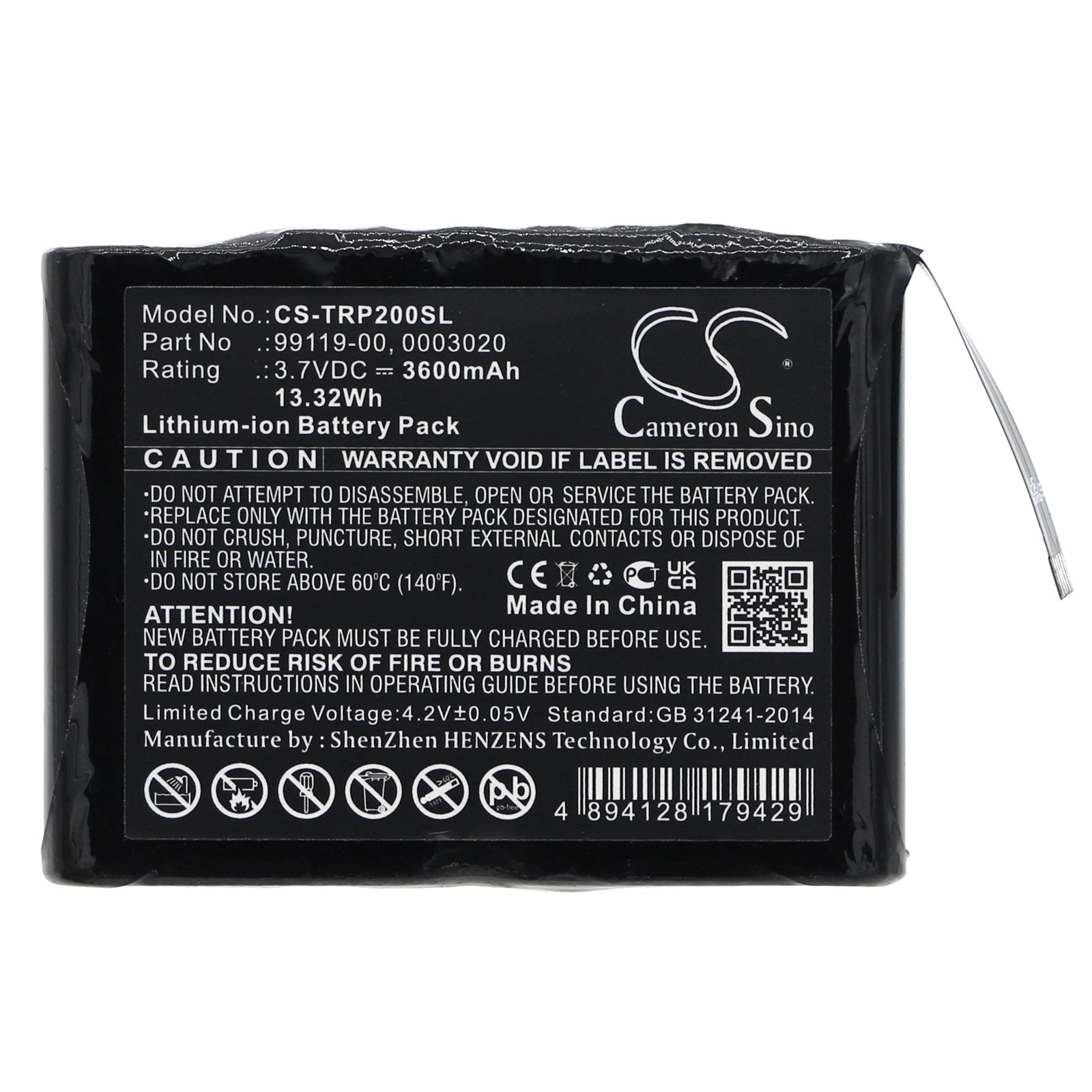 Li-ion, Equipment, Survey, Test Battery fits Trimble Pg200, R1, 3.7V, 3600mAh Equipment, Survey, Test Cameron Sino Technology Limited