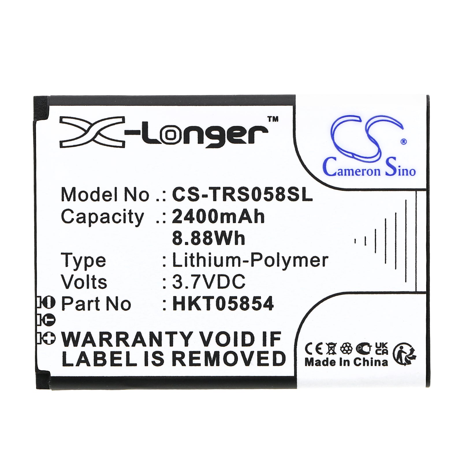 Li-Polymer, Satellite Phone Battery fits Thuraya Satsleeve, Satsleeve Hotspot, 3.7V, 2400mAh Satellite Phone Cameron Sino Technology Limited