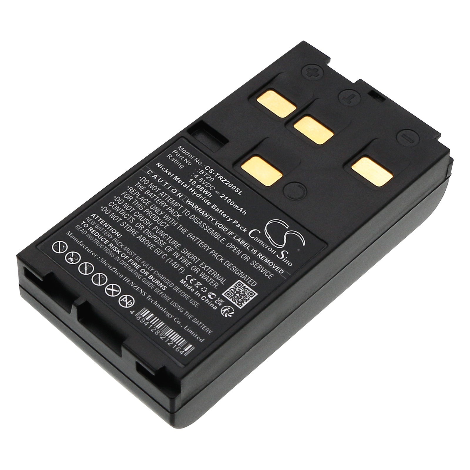 4.8V, Ni-MH, 2100mAh, Battery fits Hi-Target DT02, DT02 Total Station, 10.08Wh Equipment, Survey, Test Cameron Sino Technology Limited