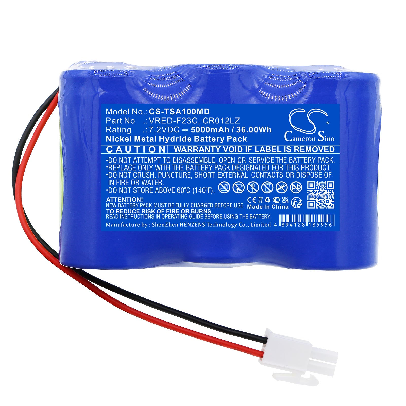 Ni-MH, Medical Battery fits Thermo Scientific Tva1000 Toxic Vapor Analyzer, 7.2V, 5000mAh Medical Cameron Sino Technology Limited