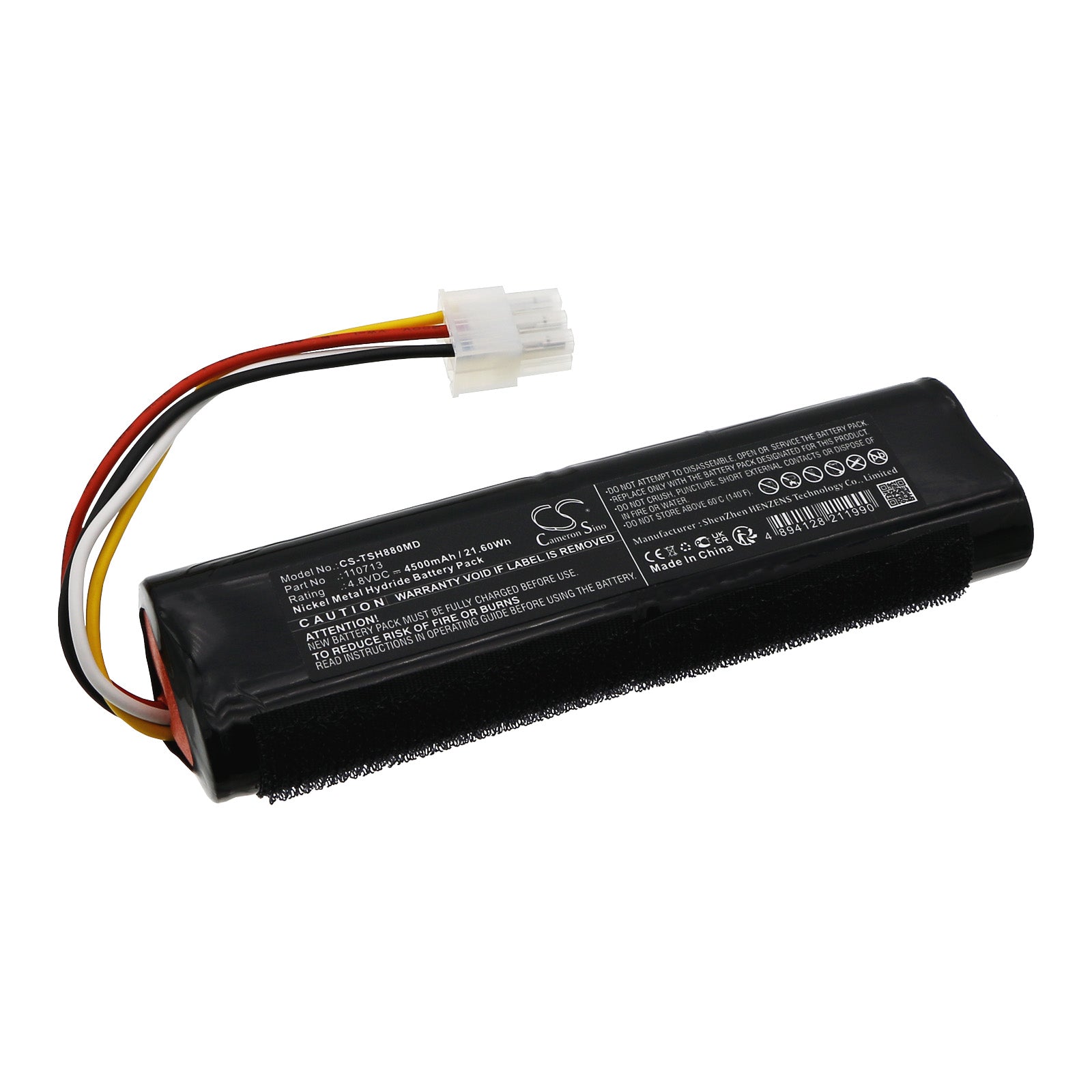 4.8V, Ni-MH, 4500mAh, Battery fits Toshiba Ultrasonic SSH-880CV, Xario 100 Ultrasound, 21.6Wh Medical Cameron Sino Technology Limited