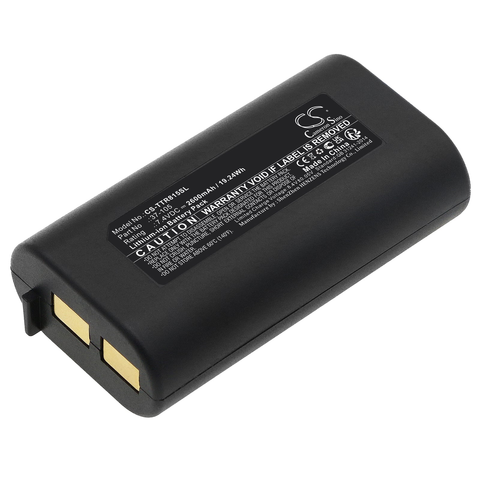 Li-ion, Equipment, Survey, Test Battery fits Triplett 8150, Camview Ip Pro 5” Camera Teste, 7.4V, 2600mAh Equipment, Survey, Test Cameron Sino Technology Limited