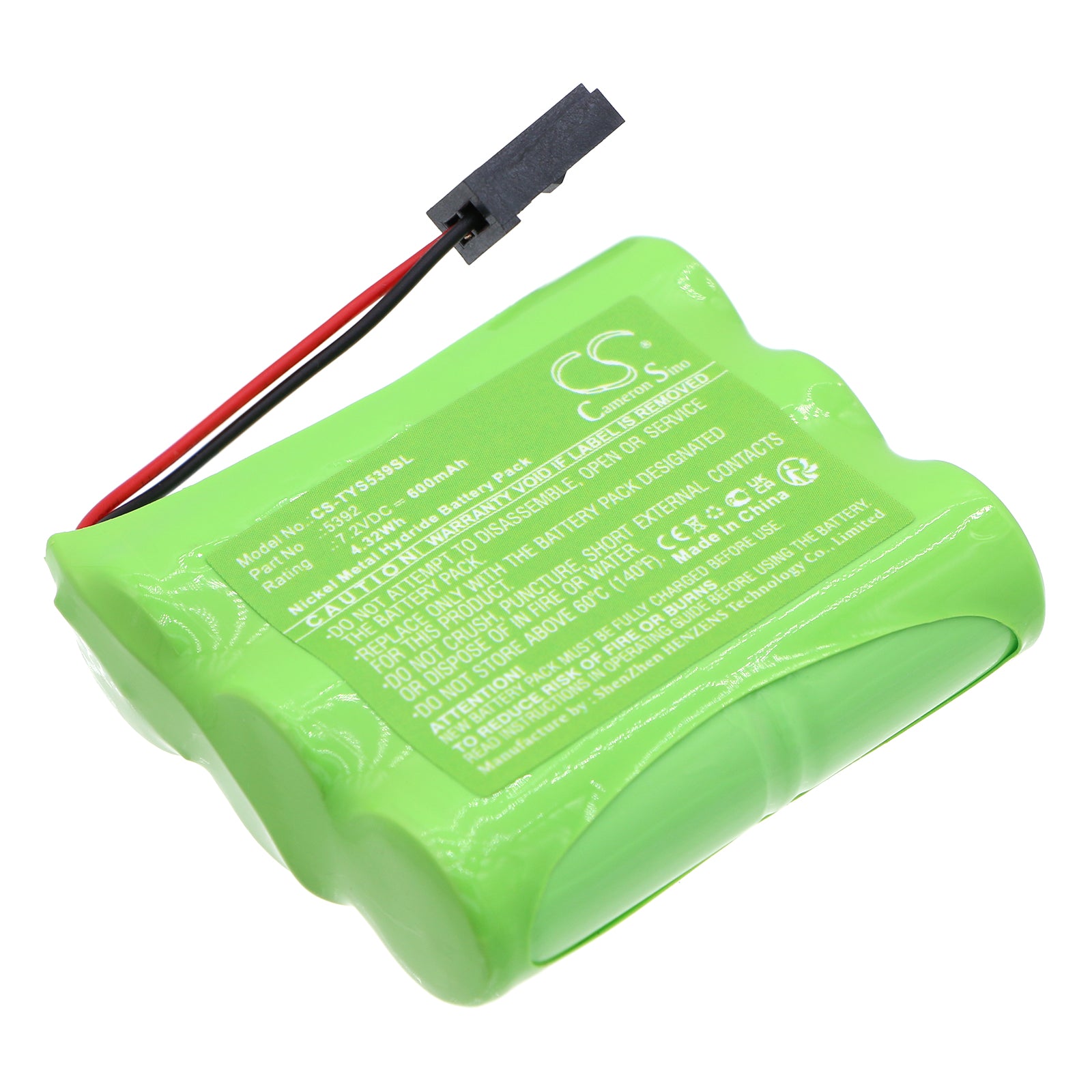Ni-MH, Siren Alarm Battery fits Toyota 08192-44810, 08192-44811, 7.2V, 600mAh Siren Alarm Cameron Sino Technology Limited