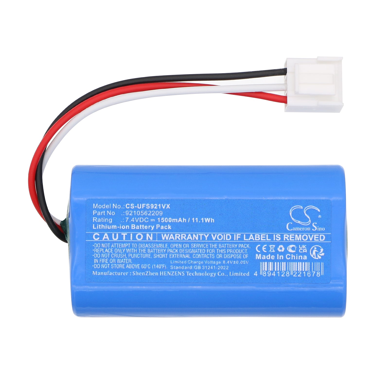 7.4V, Li-ion, 1500mAh, Battery fits Ufesa Exprimidor USB Squeeze & Go, 11.1Wh Kitchenware Cameron Sino Technology Limited