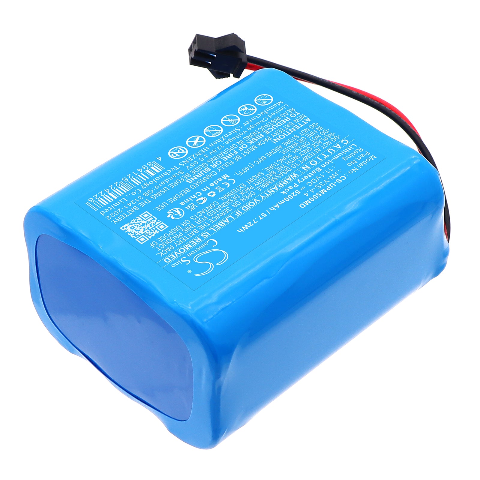11.1V, Li-ion, 5200mAh, Battery fits UTECH UTMI Patient monitor, monitor PM5000, 57.72Wh Medical Cameron Sino Technology Limited