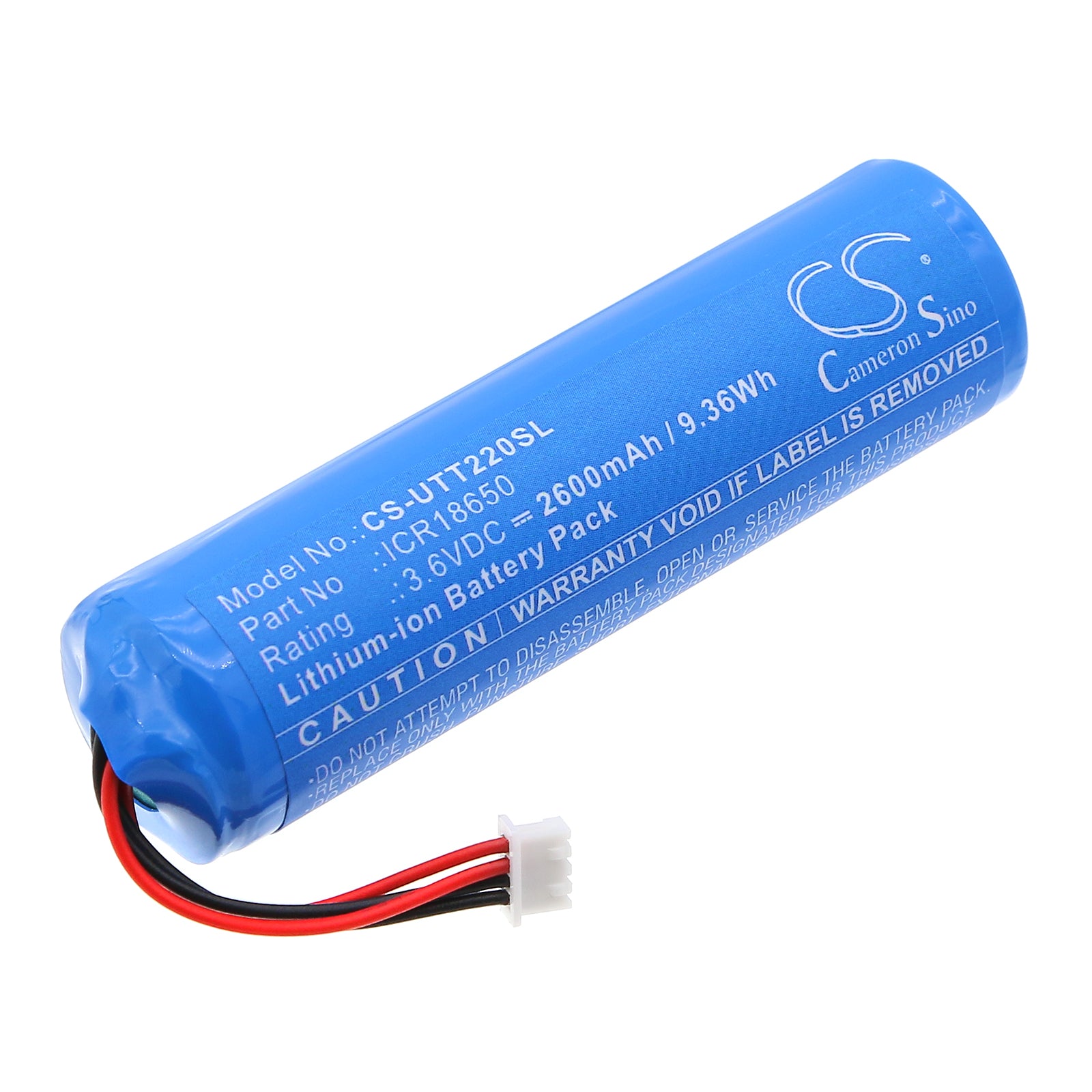 3.6V, Li-ion, 2600mAh, Battery fits UNI-T UTi220B, UTi220B Heavy Duty Thermal Camera, 9.36Wh Thermal Camera Cameron Sino Technology Limited