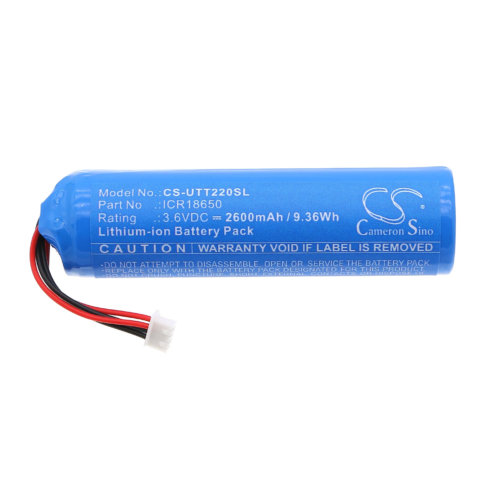 3.6V, Li-ion, 2600mAh, Battery fits UNI-T UTi220B, UTi220B Heavy Duty Thermal Camera, 9.36Wh Thermal Camera Cameron Sino Technology Limited