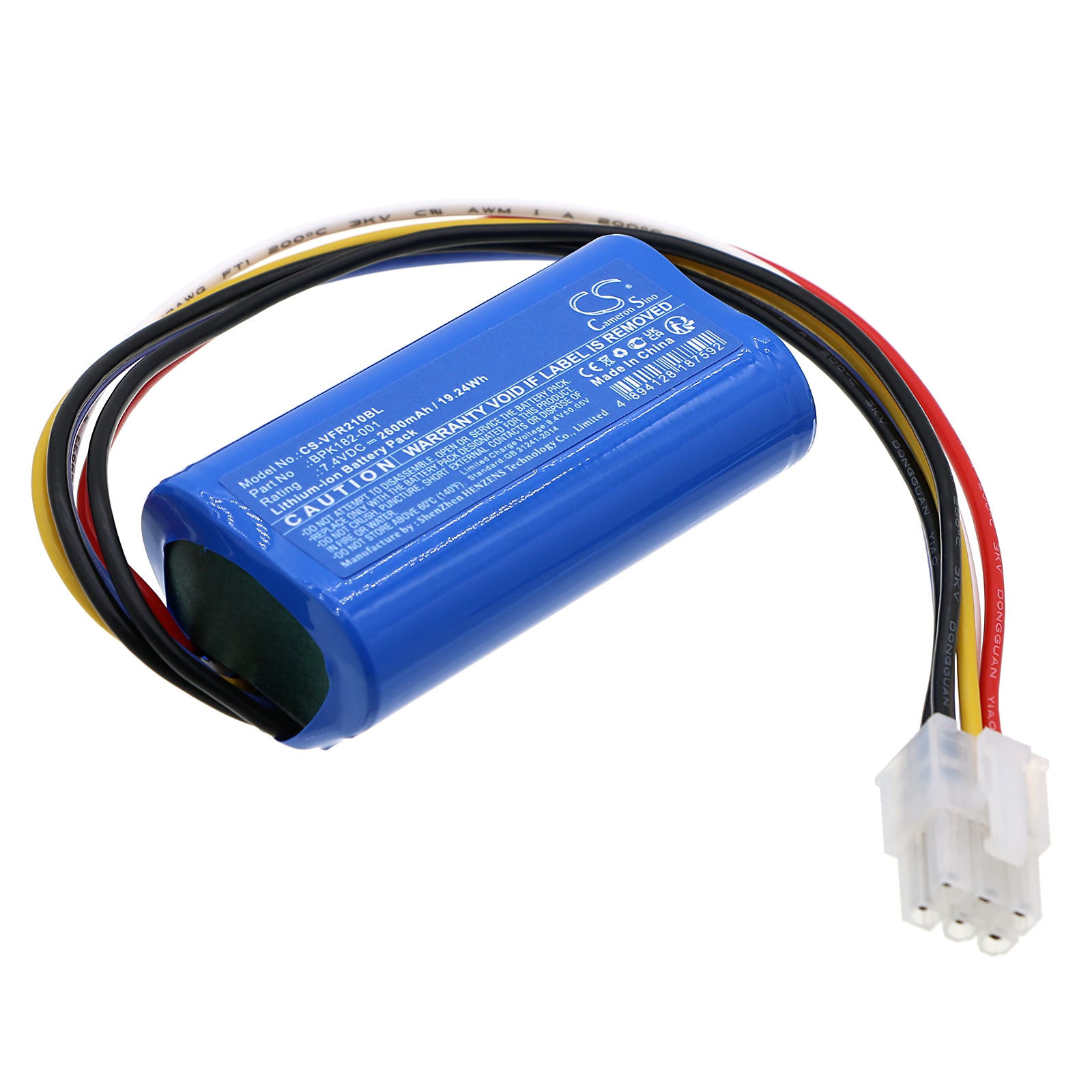 Li-ion, Payment Terminal Battery fits Verifone Pca169-001-01, Pca169-404-01-a, 7.4V, 2600mAh Payment Terminal Cameron Sino Technology Limited