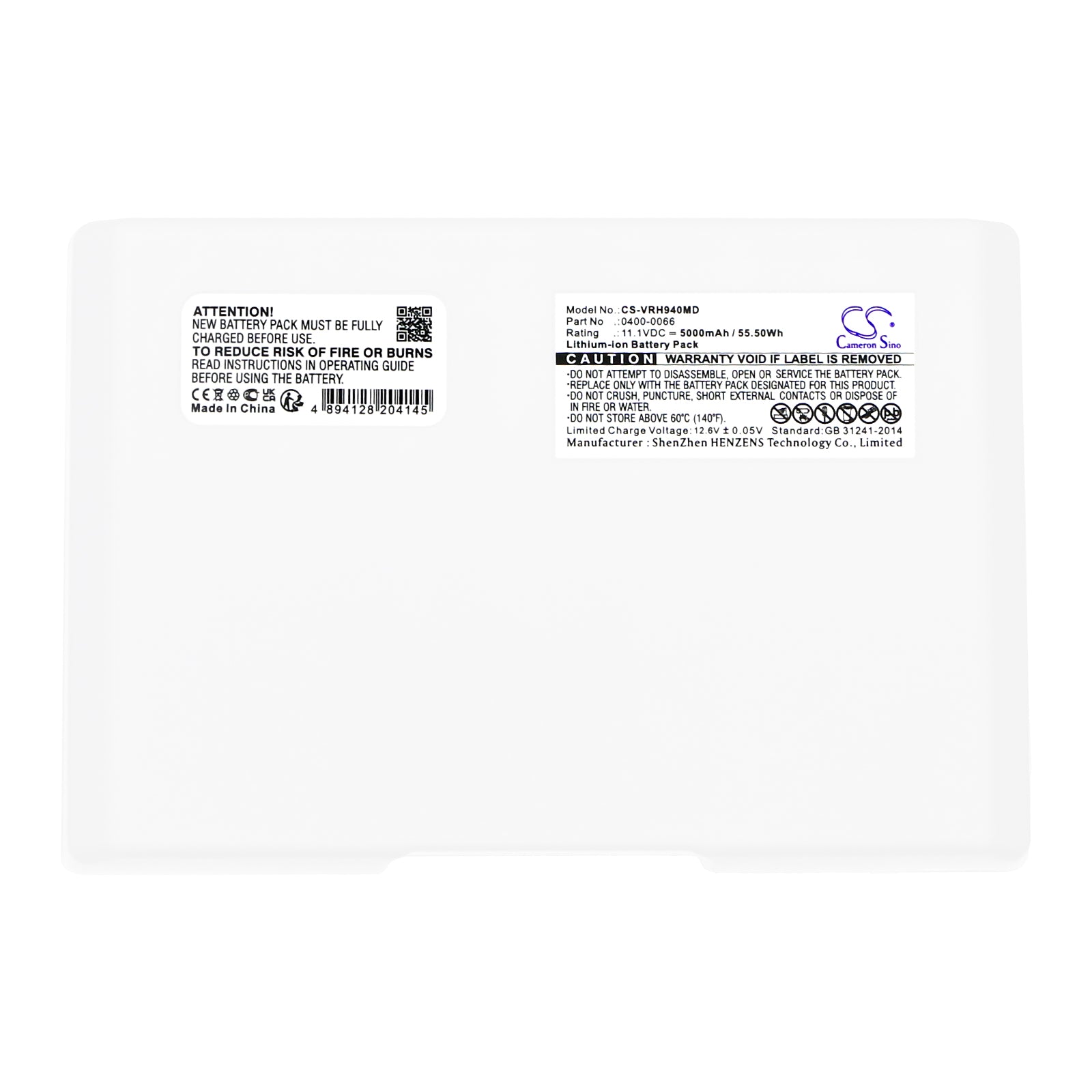 Li-ion, Medical Battery fits Verathon 9400 Bladderscan, Bvi 9400, 11.1V, 5000mAh Medical Cameron Sino Technology Limited