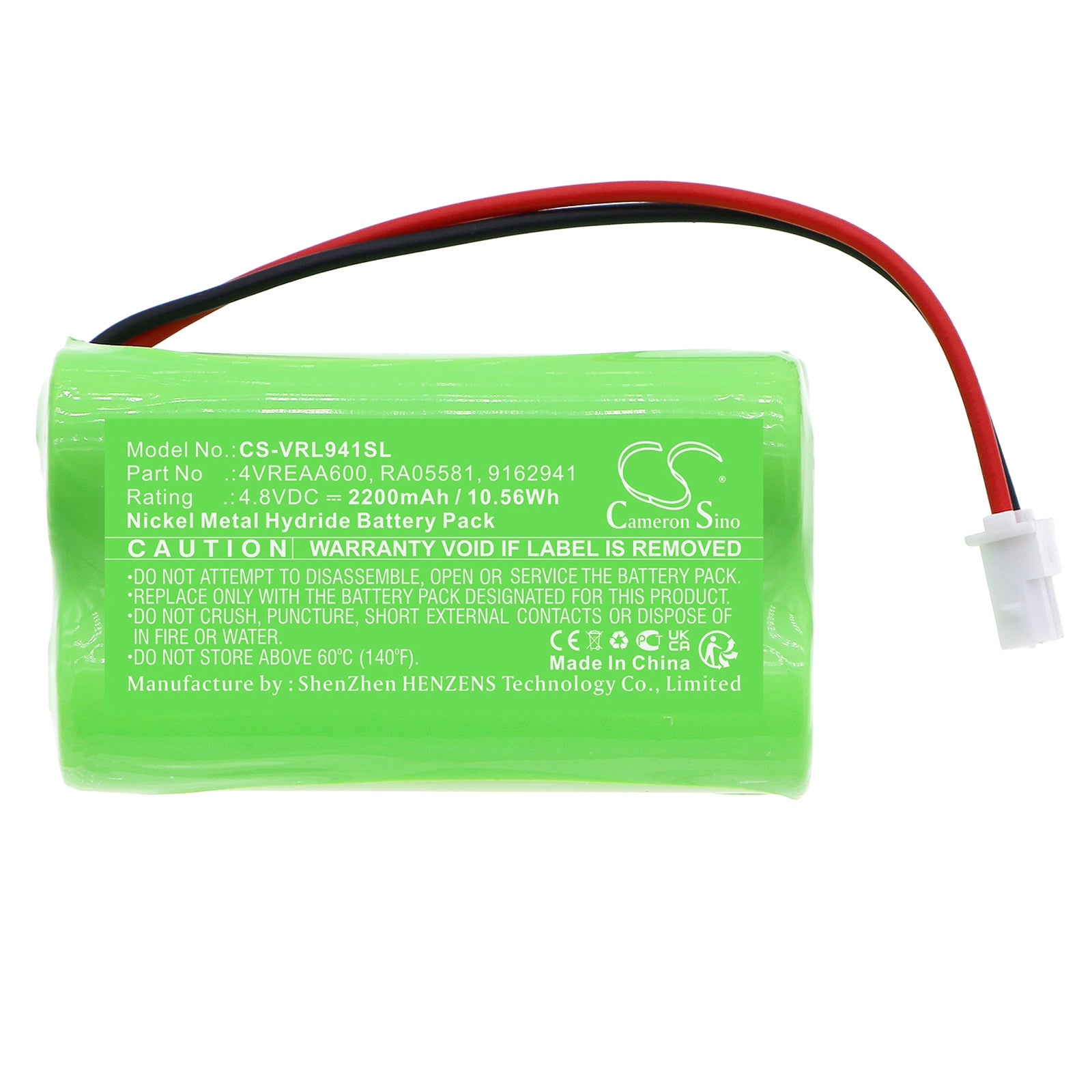 Ni-MH, Siren Alarm Battery fits Volvo C70, S70, 4.8V, 2200mAh Siren Alarm Cameron Sino Technology Limited