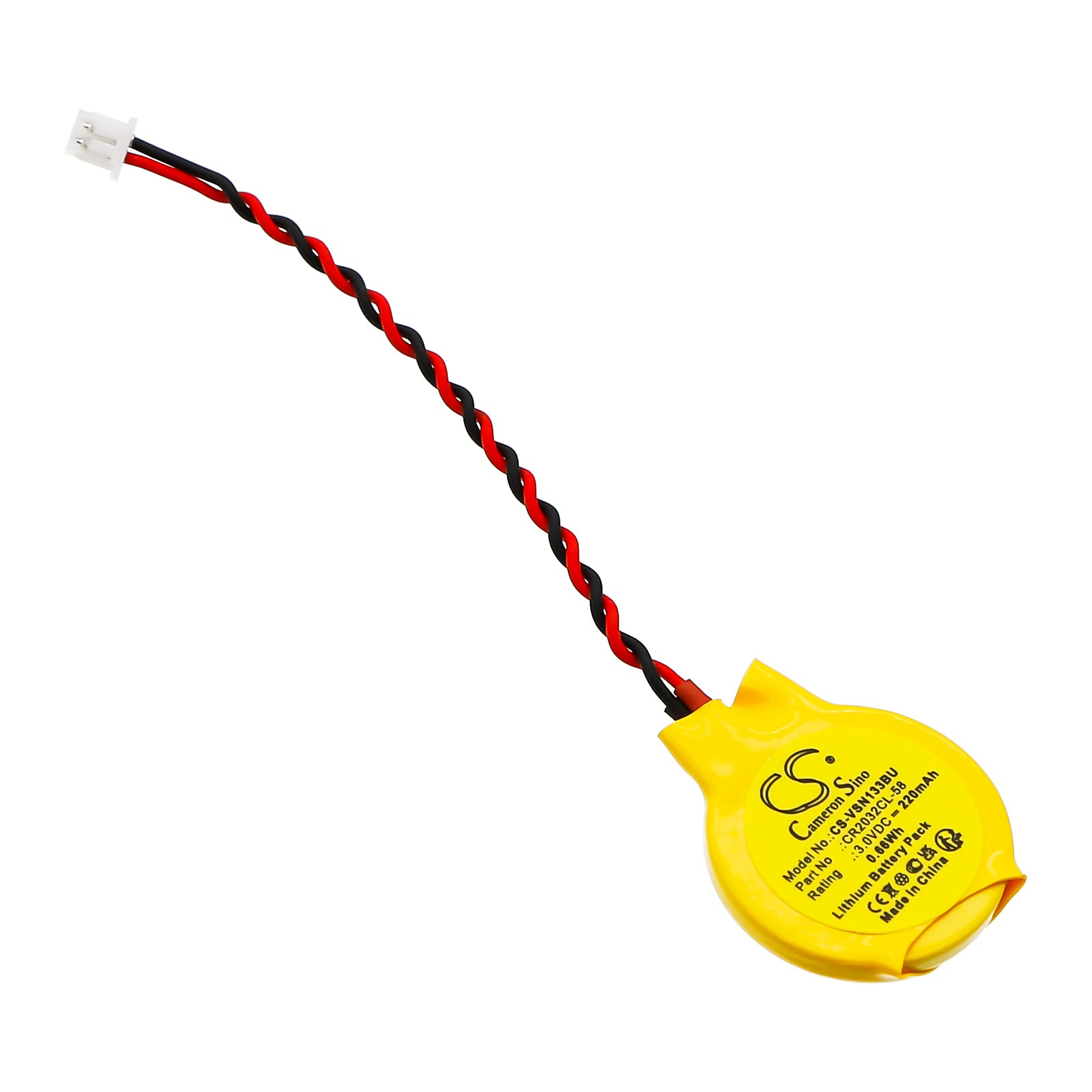 3V, Lithium, 220mAh, Battery fits ViewSonic NetTop VOT133, VS14165, 0.66Wh PLC Cameron Sino Technology Limited