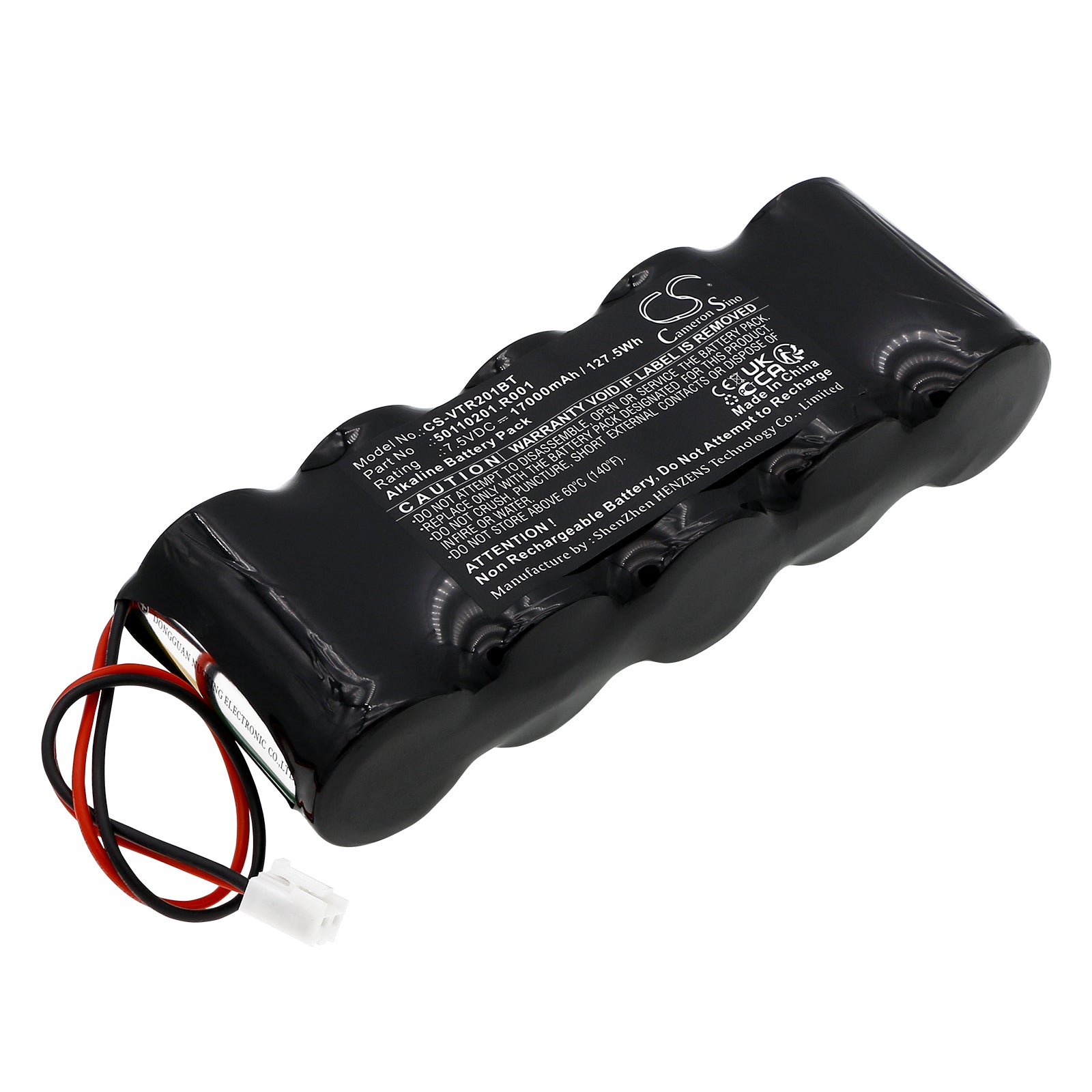 Venitem Sirene Rio Battery Seven Point Five Volts 17000mAh One Hundred Twenty Seven Point Five Watt Hours Alkaline Alarm System Cameron Sino Technology Limited