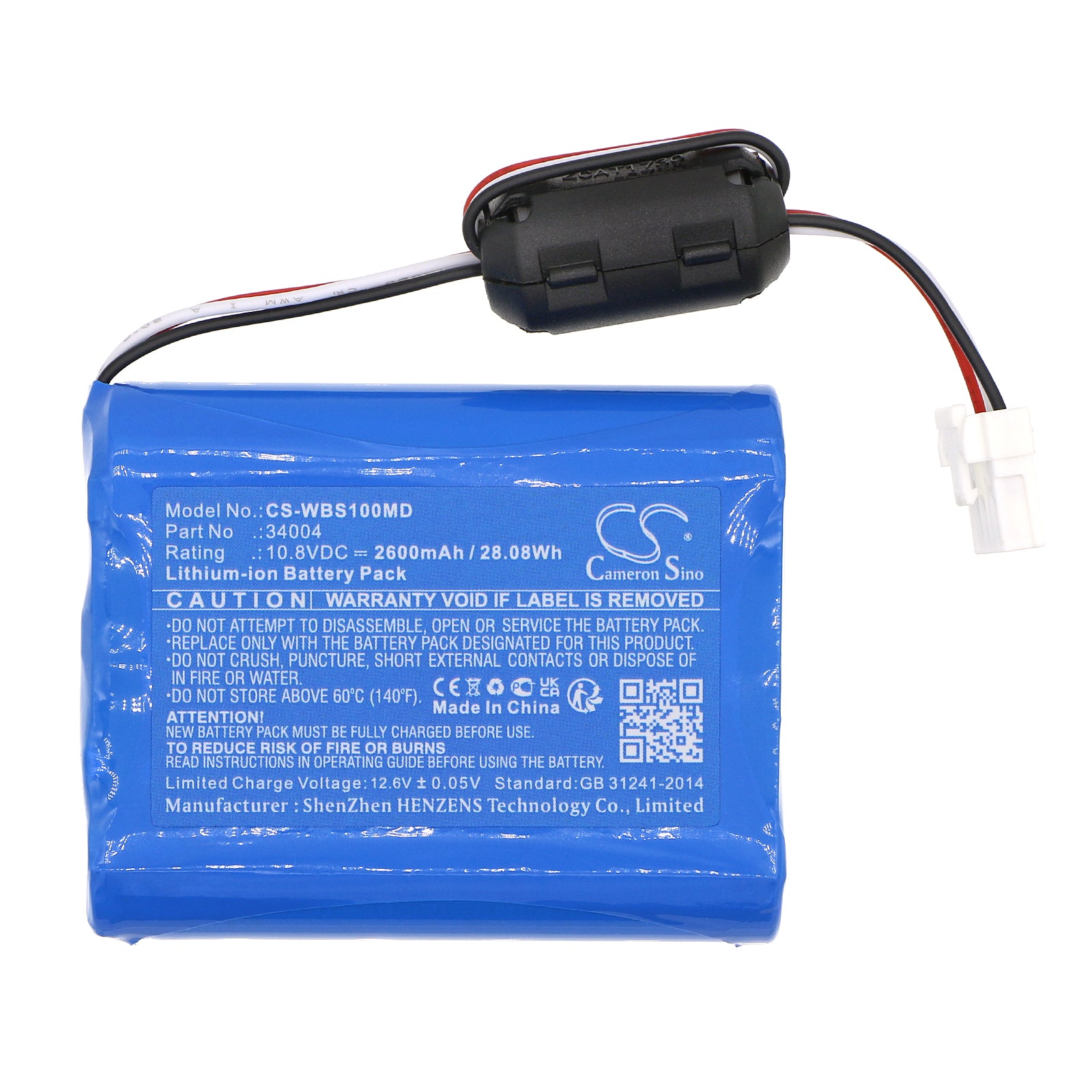 Li-ion, Medical Battery fits Welch-allyn Vs100, Vs100 Spot Vision Screener, 10.8V, 2600mAh Medical Cameron Sino Technology Limited