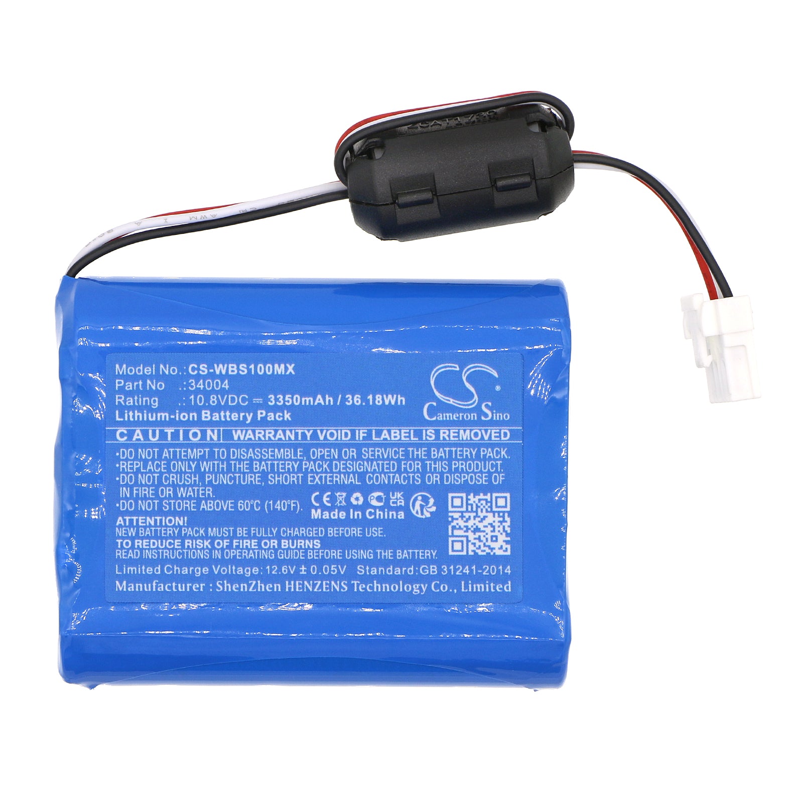 Li-ion, Medical Battery fits Welch-allyn Vs100, Vs100 Spot Vision Screener, 10.8V, 3350mAh Medical Cameron Sino Technology Limited