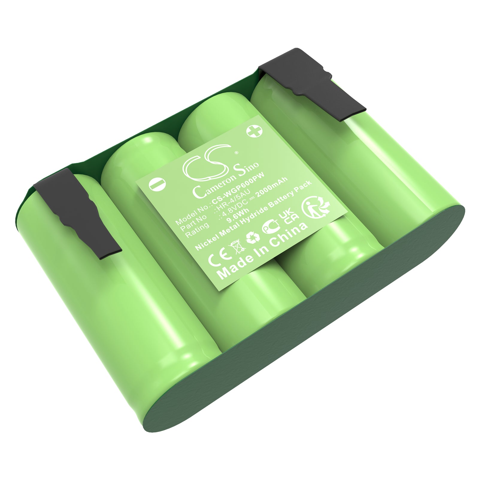4.8V, Ni-MH, 2000mAh, Battery fits Wolf Garten Accu 60, 9.6Wh Gardening Tools Cameron Sino Technology Limited