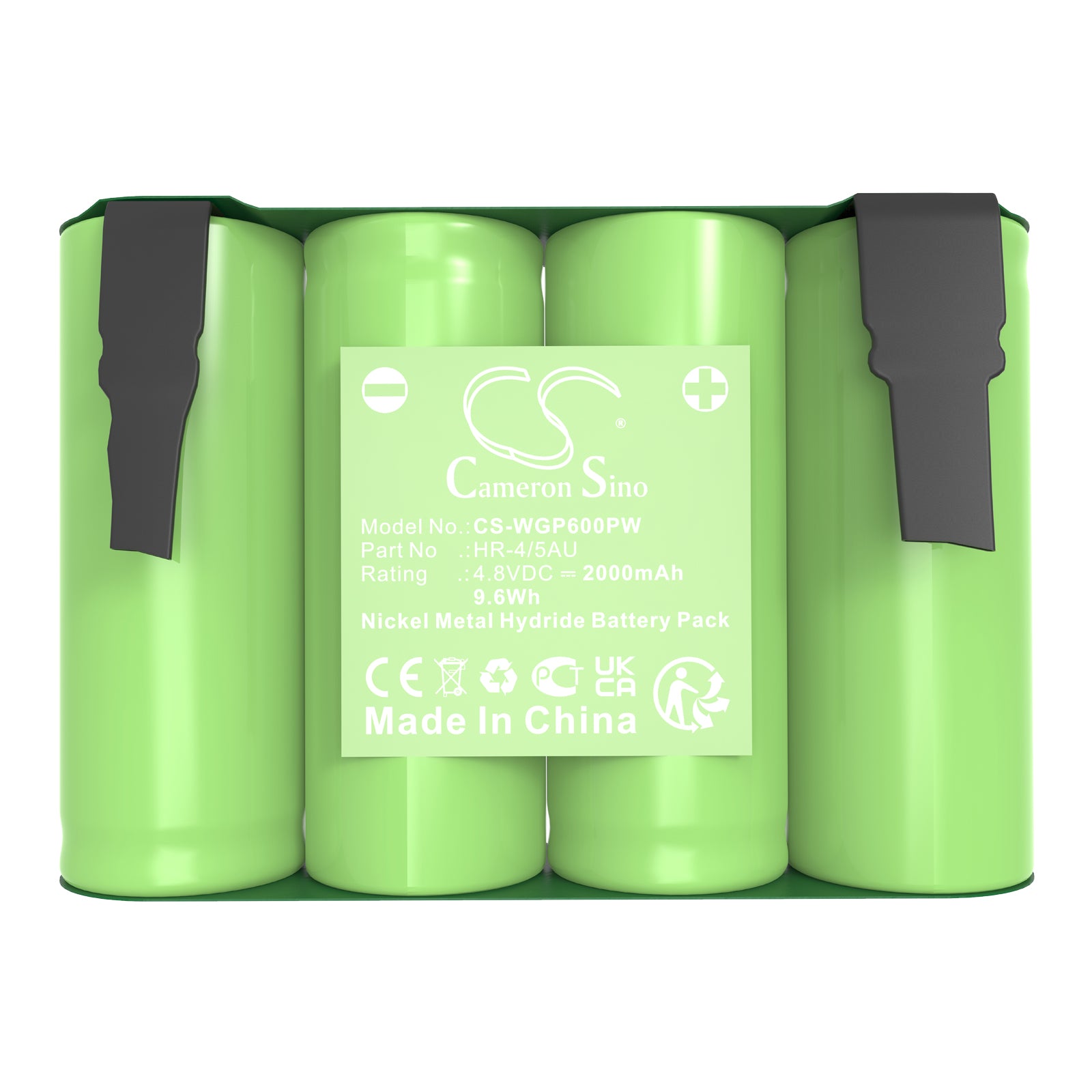 4.8V, Ni-MH, 2000mAh, Battery fits Wolf Garten Accu 60, 9.6Wh Gardening Tools Cameron Sino Technology Limited