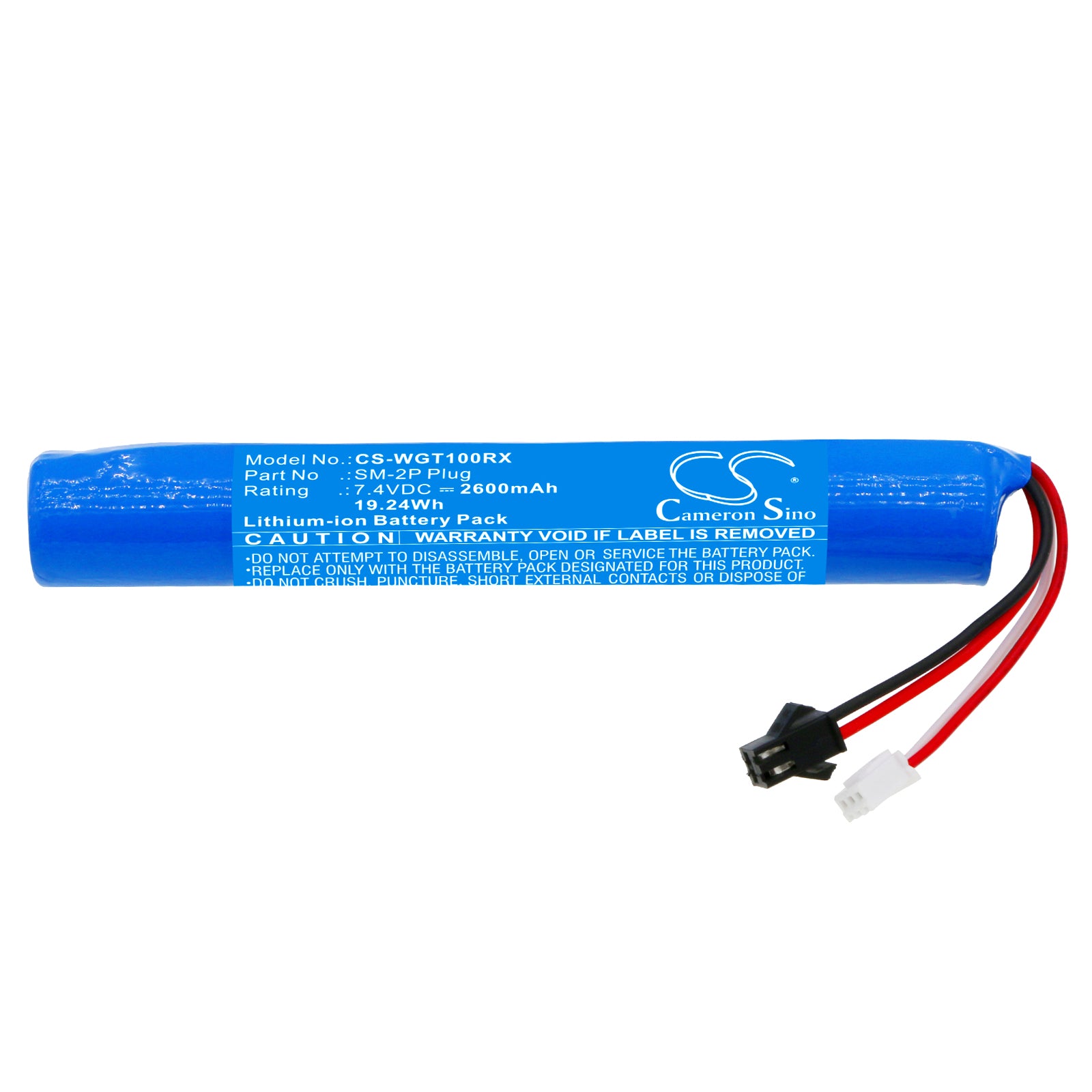 Li-ion, Water Gun Battery fits Stadie Water Gun Toys, 7.4V, 2600mAh Water Gun Cameron Sino Technology Limited