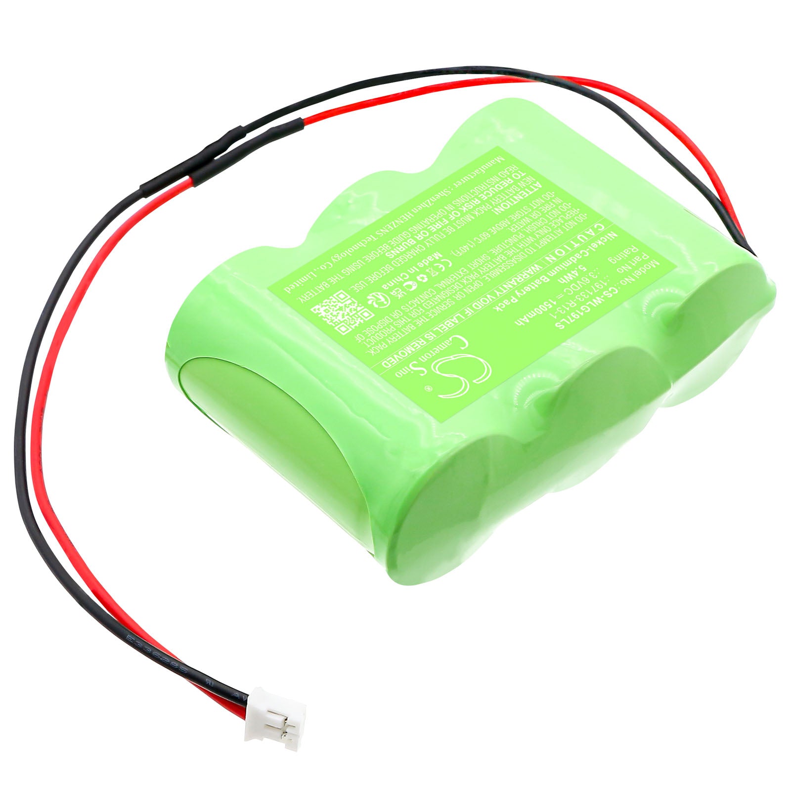3.6V, Ni-CD, 1500mAh, Battery fits Willing Wi200552 3 VTCS, 5.4Wh Emergency Lighting Cameron Sino Technology Limited
