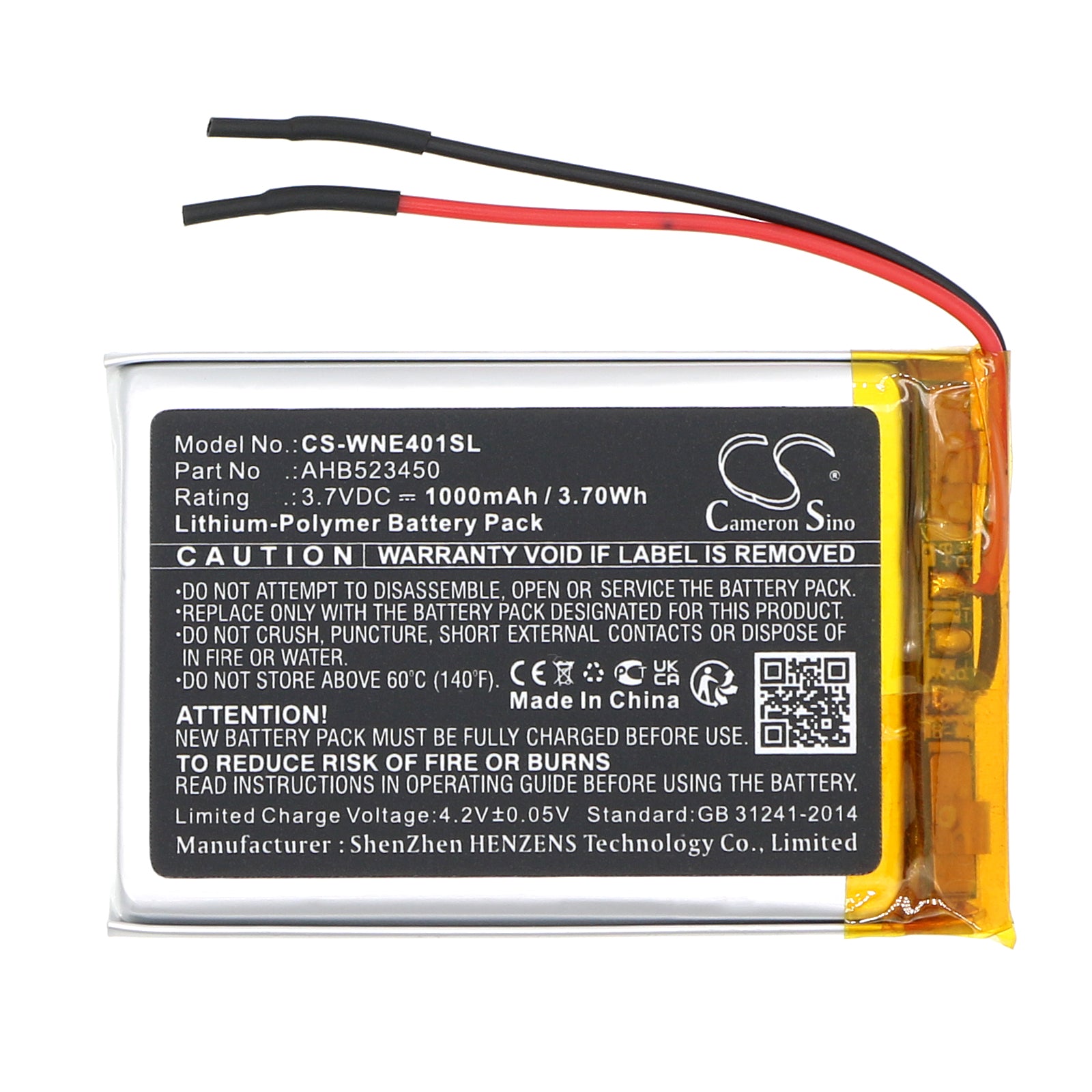 Li-Polymer, GPS, Navigator Battery fits Weenect Silber We401, 3.7V, 1000mAh GPS, Navigator Cameron Sino Technology Limited