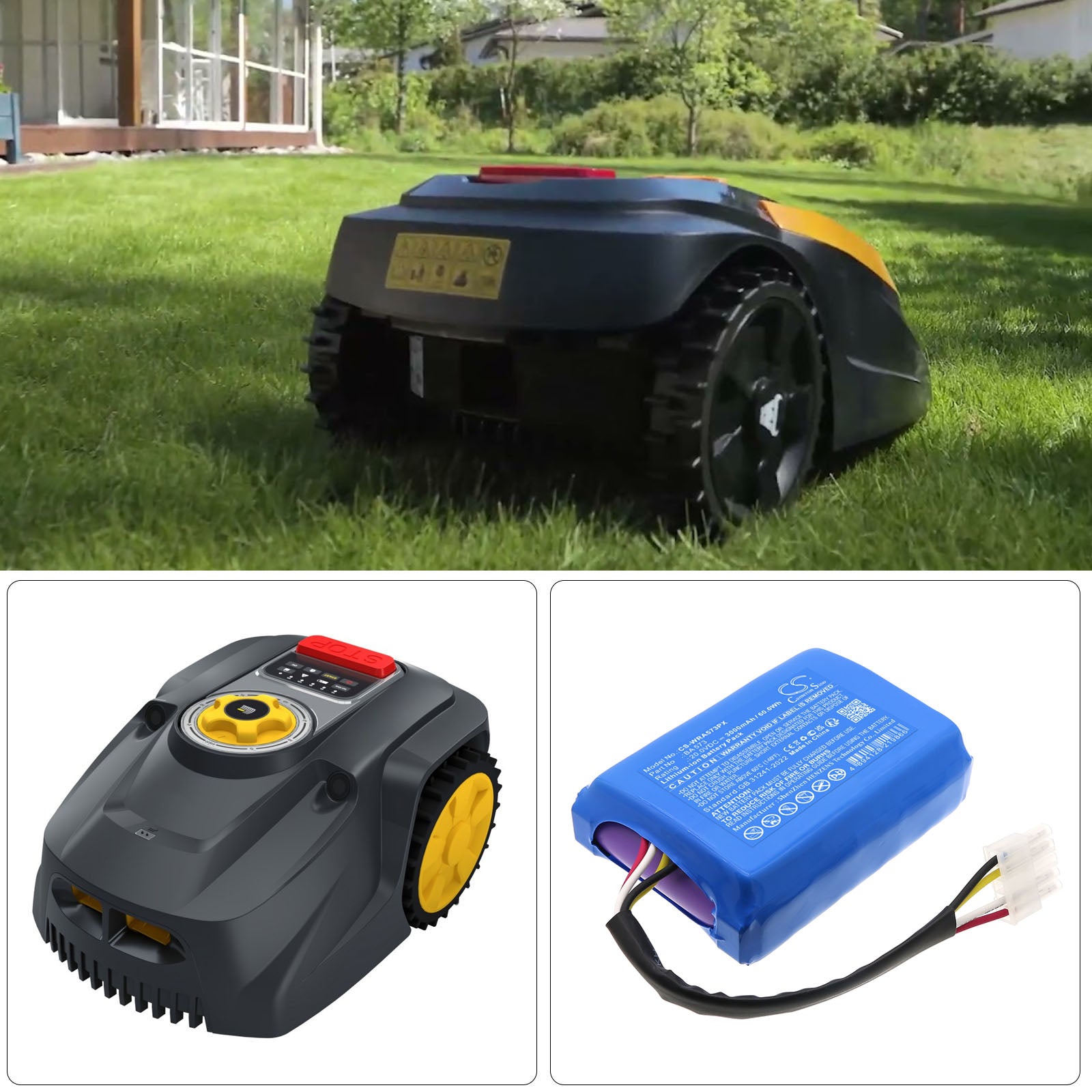 20V, Li-ion, 3000mAh, Battery fits Mowox RM 1000 WiU-SN, RM 500 WIU-SN, 60Wh Lawn Mowers Cameron Sino Technology Limited
