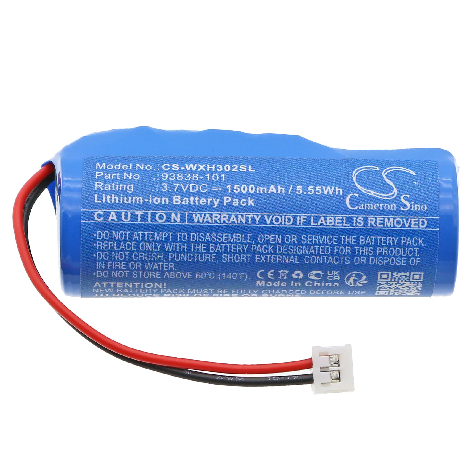 3.7V, Li-ion, 1500mAh, Battery fits Wahl Detailer Cordless Trimmer, 5.55Wh Shaver Cameron Sino Technology Limited