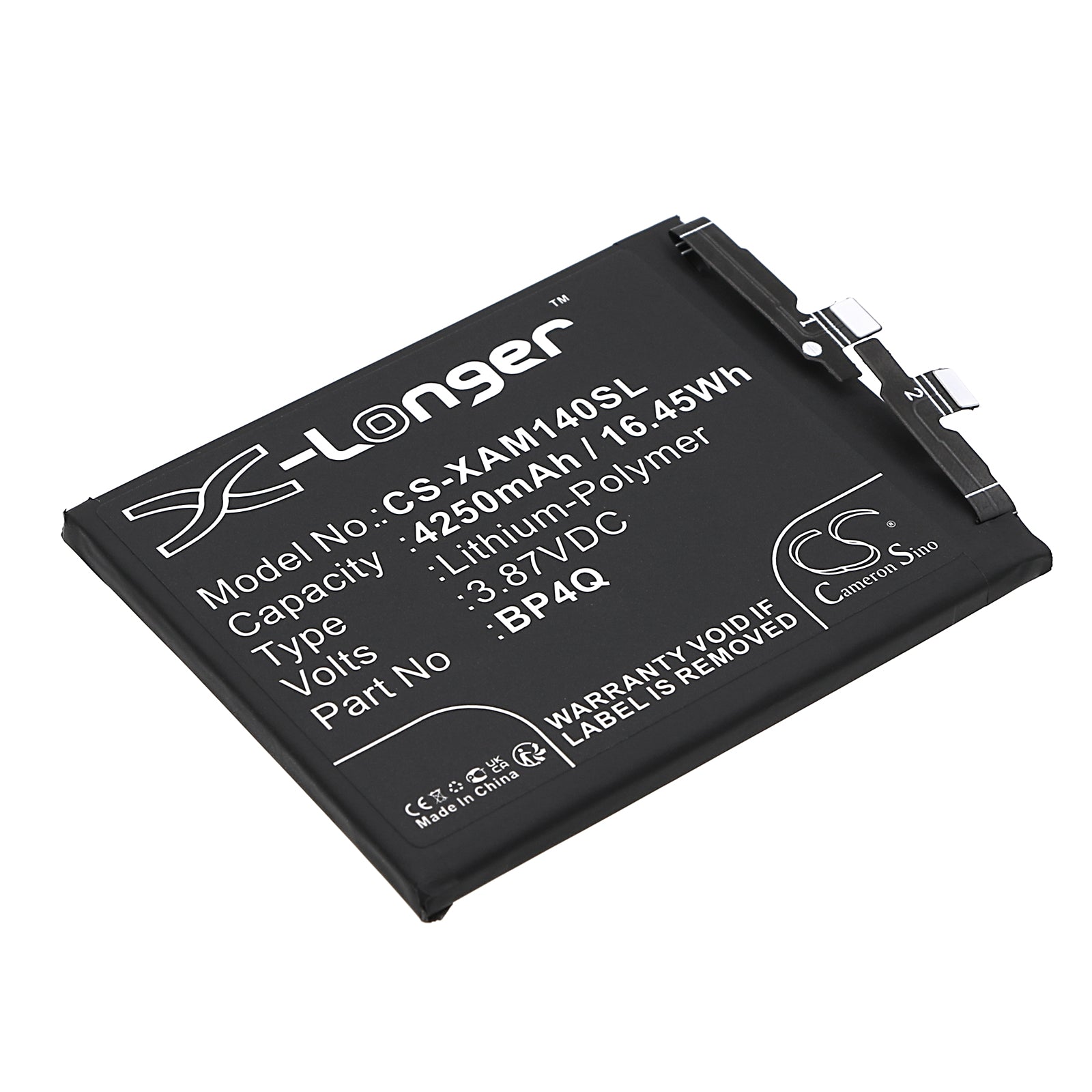 Li-Polymer, Mobile, SmartPhone Battery fits Xiaomi 14, 3.87V, 4250mAh Mobile, SmartPhone Cameron Sino Technology Limited
