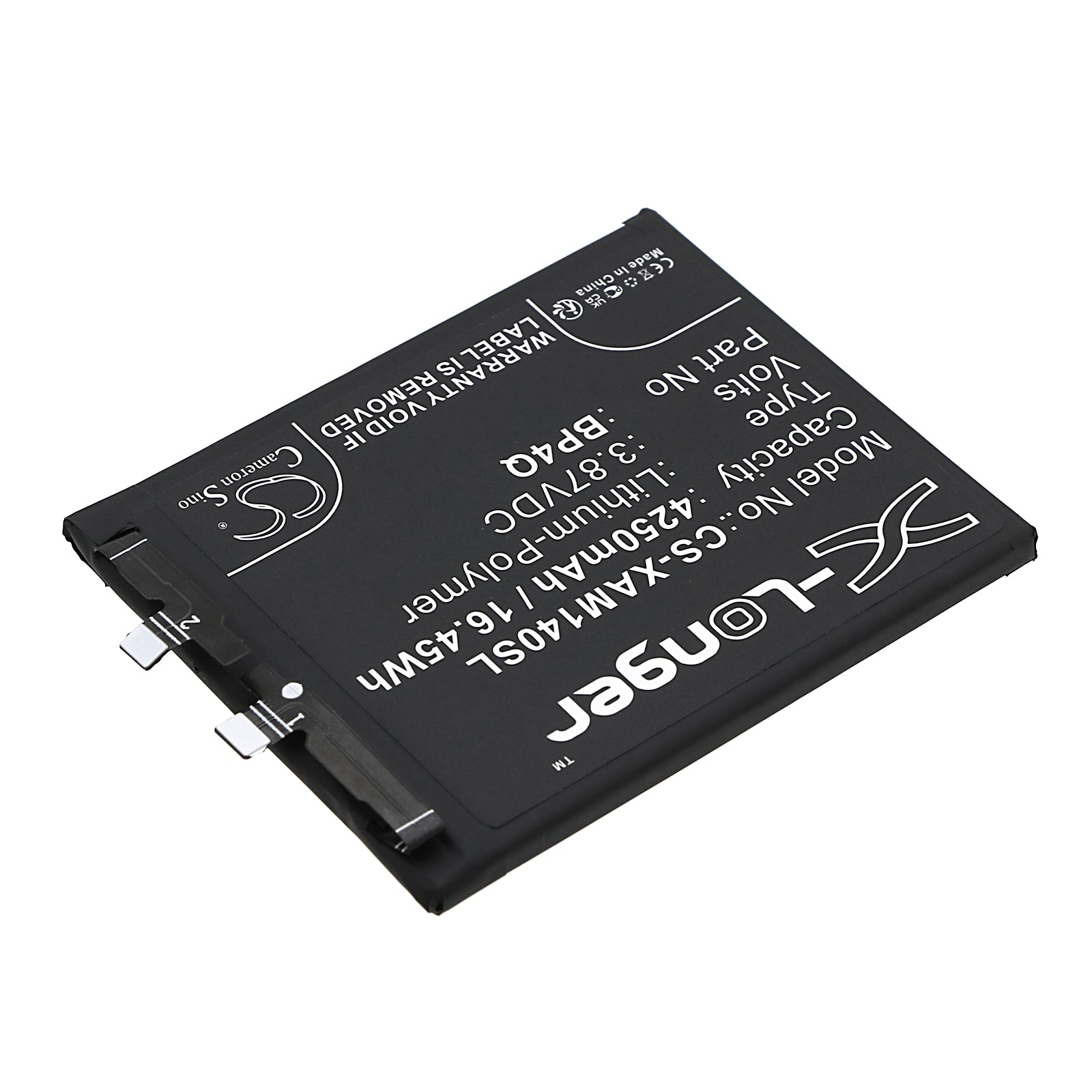 Li-Polymer, Mobile, SmartPhone Battery fits Xiaomi 14, 3.87V, 4250mAh Mobile, SmartPhone Cameron Sino Technology Limited