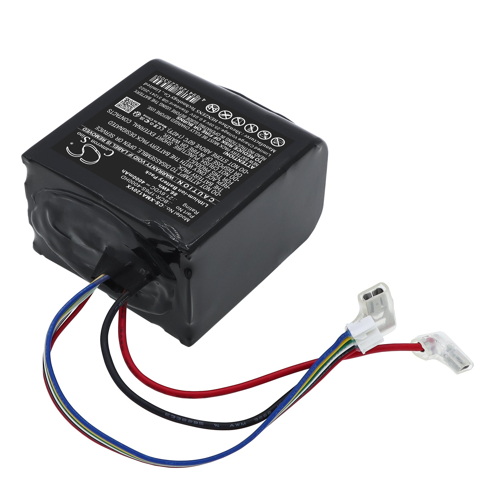 21.6V, Li-ion, 4000mAh, Battery fits Roborock A10 Ultra B, A10 Ultra E, 86.4Wh Vacuum Cameron Sino Technology Limited