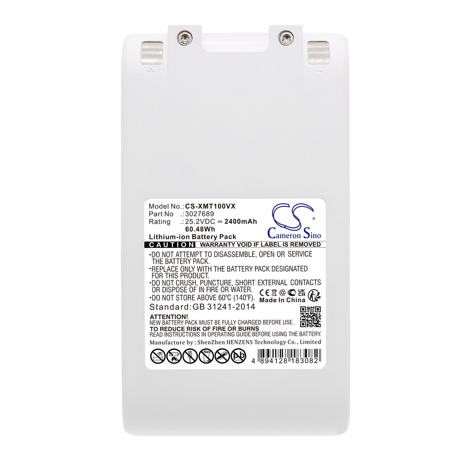 Li-ion, Vacuum Battery fits Dreame G10, G9, 25.2V, 2400mAh Vacuum Cameron Sino Technology Limited