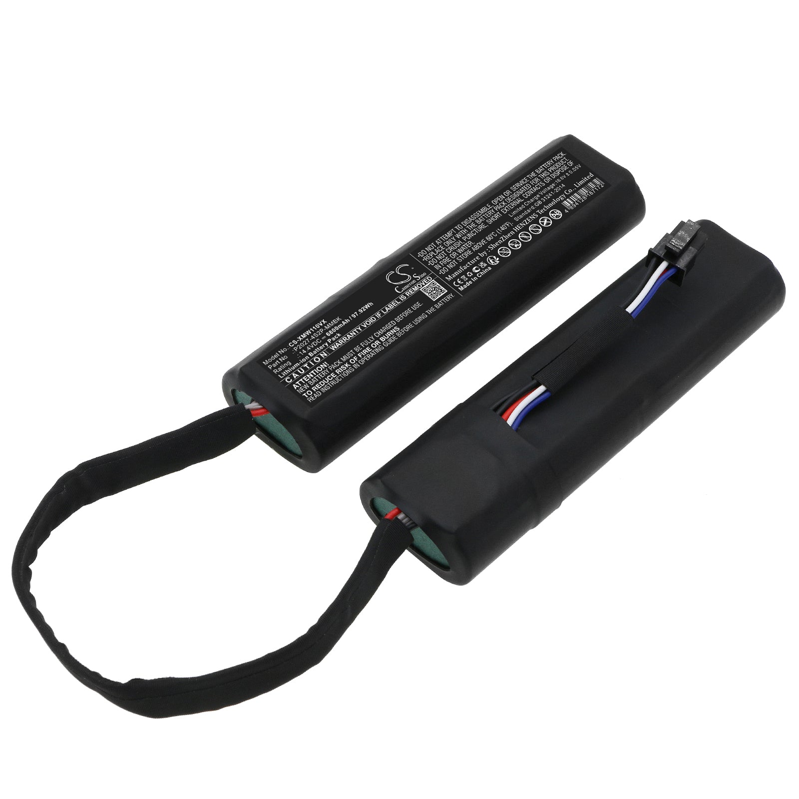 Li-ion, Vacuum Battery fits Dreame Rls6tac, Robot Vacuum Mop Cleaner, 14.4V, 6800mAh Vacuum Cameron Sino Technology Limited